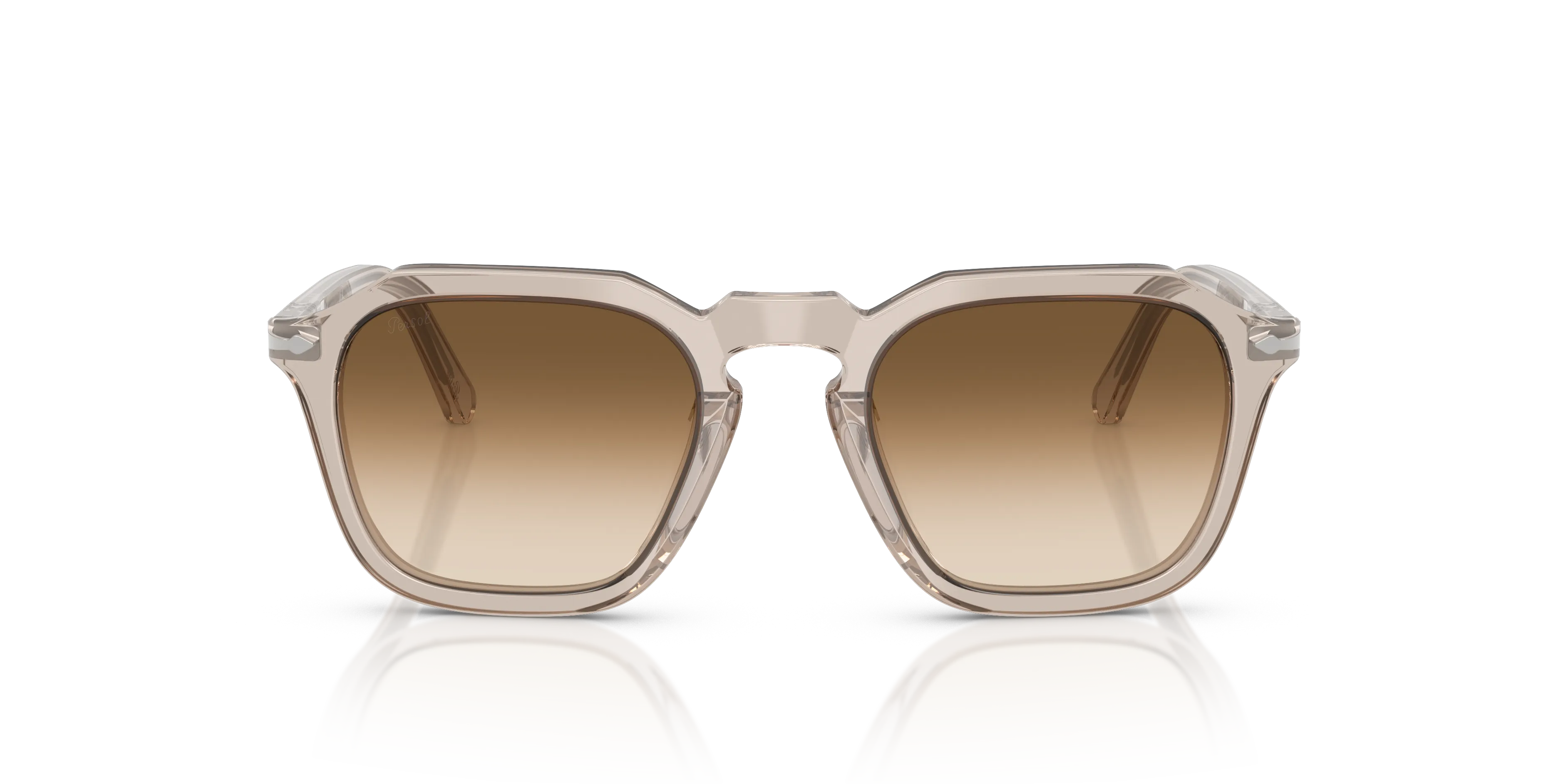 Persol PO3292S 124051 Occhiali da sole Acetato Grigio Marrone Squadrata Normale Sfumato - immagine 3