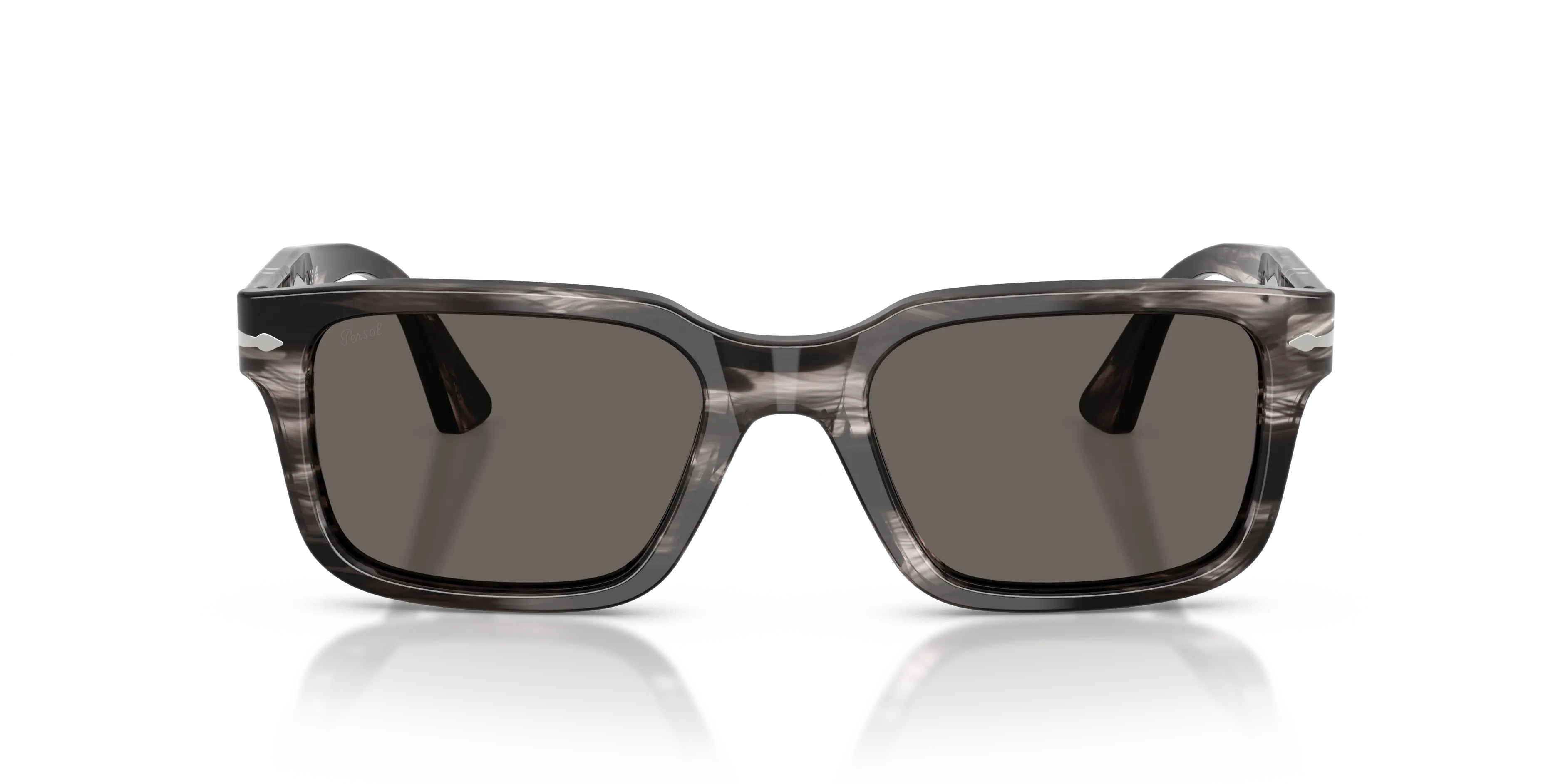 Persol PO3272S 1238B1 Occhiali da sole Acetato Grigio Grigio Squadrata Normale - immagine 3