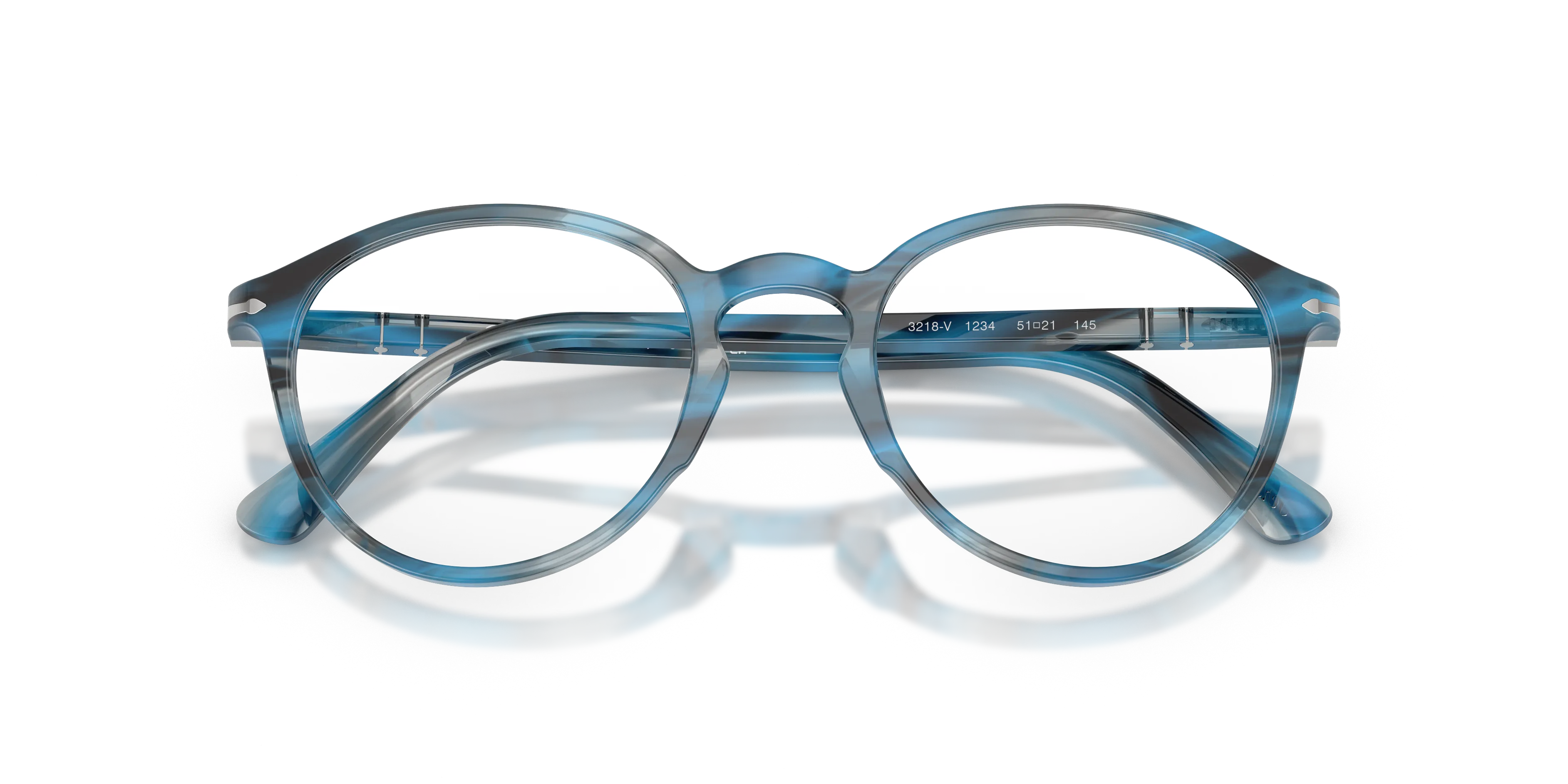Persol PO3218V 1234 Montature da vista Acetato Blu Pantos Normale - immagine 2