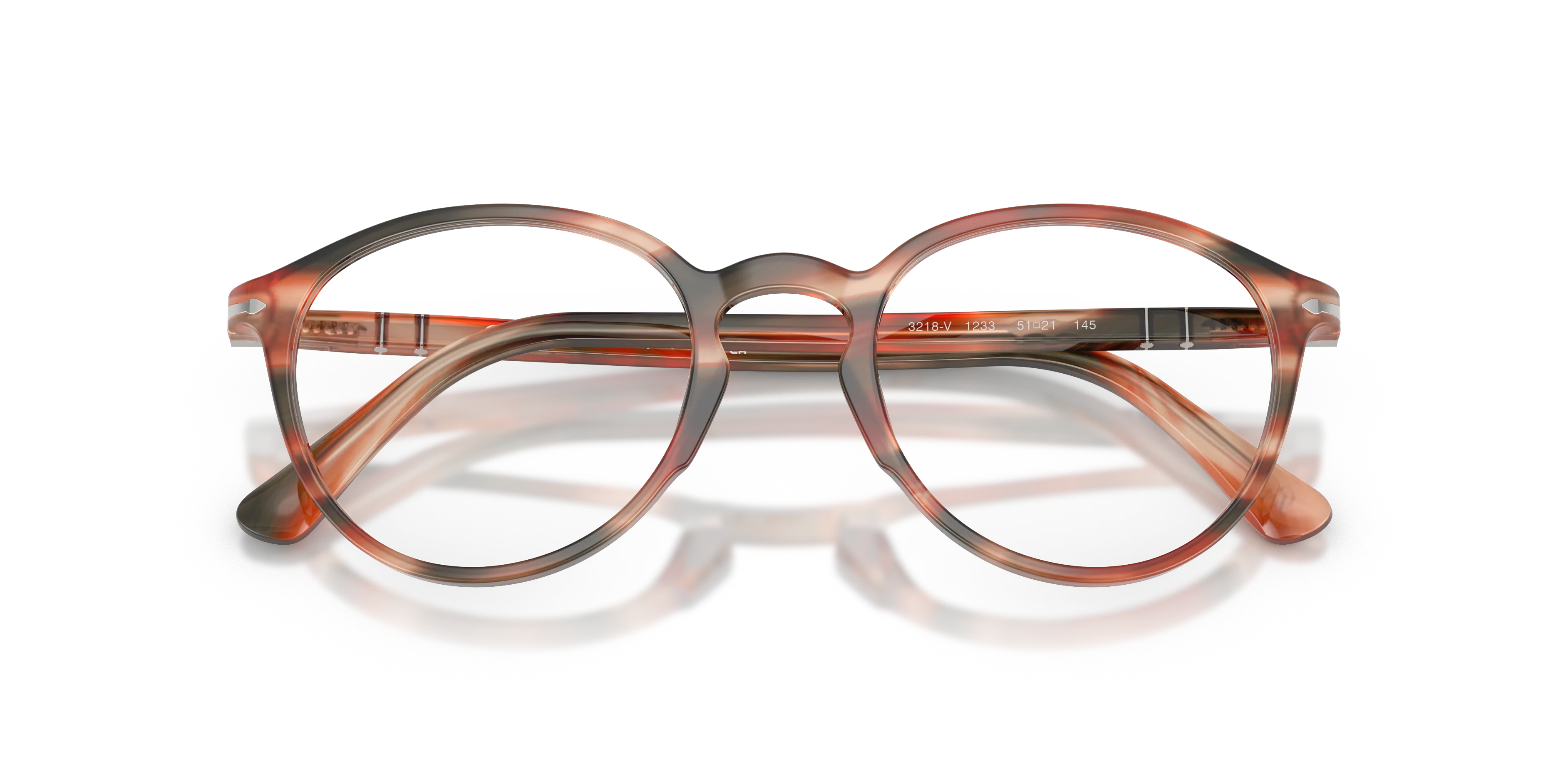 Persol PO3218V 1233 Montature da vista Acetato Rosso Pantos Normale - immagine 2