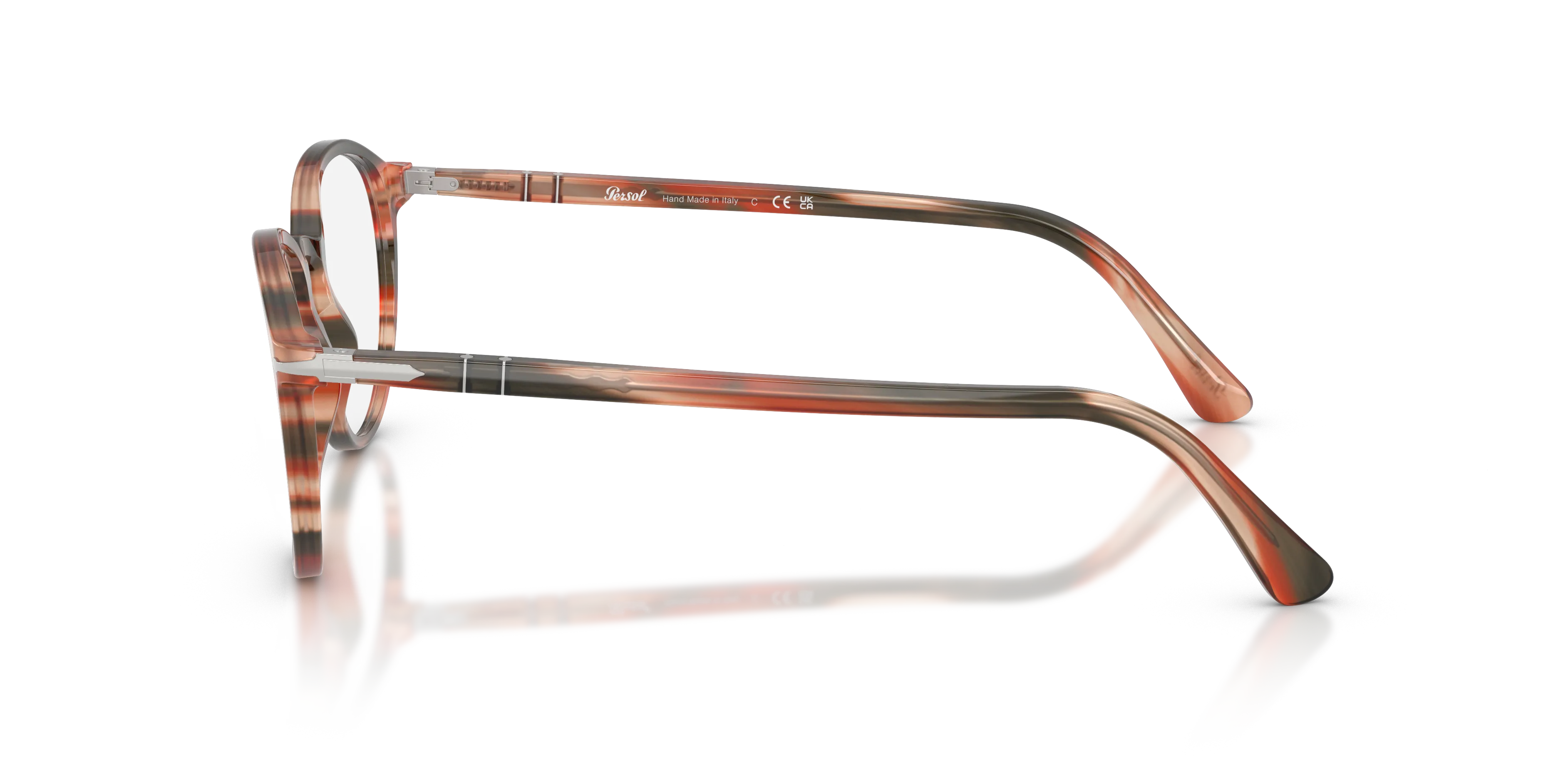 Persol PO3218V 1233 Montature da vista Acetato Rosso Pantos Normale - immagine 4