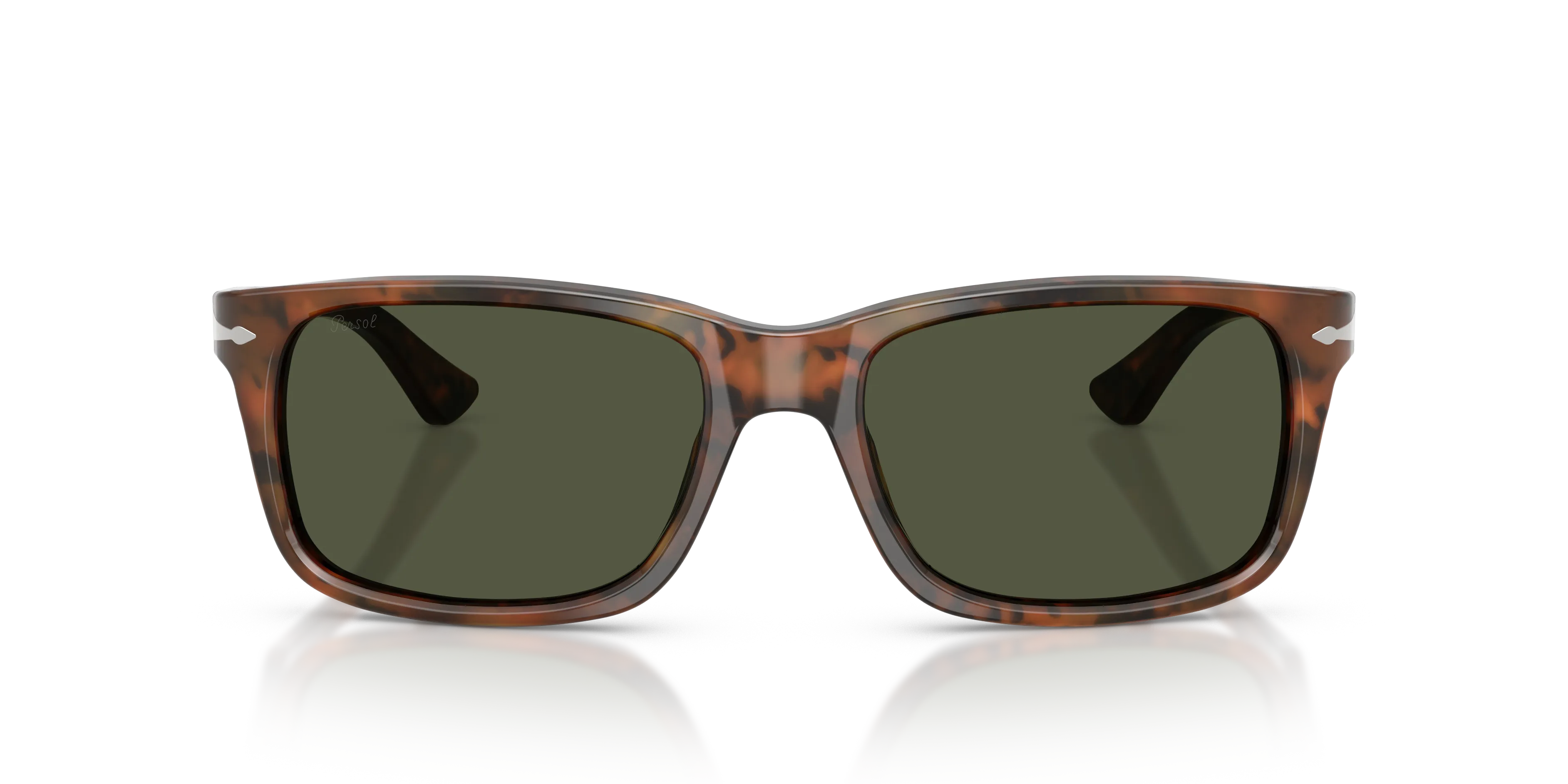 Persol PO3048S 108/31 Occhiali da sole Acetato Tartaruga Verde Squadrata Normale - immagine 3