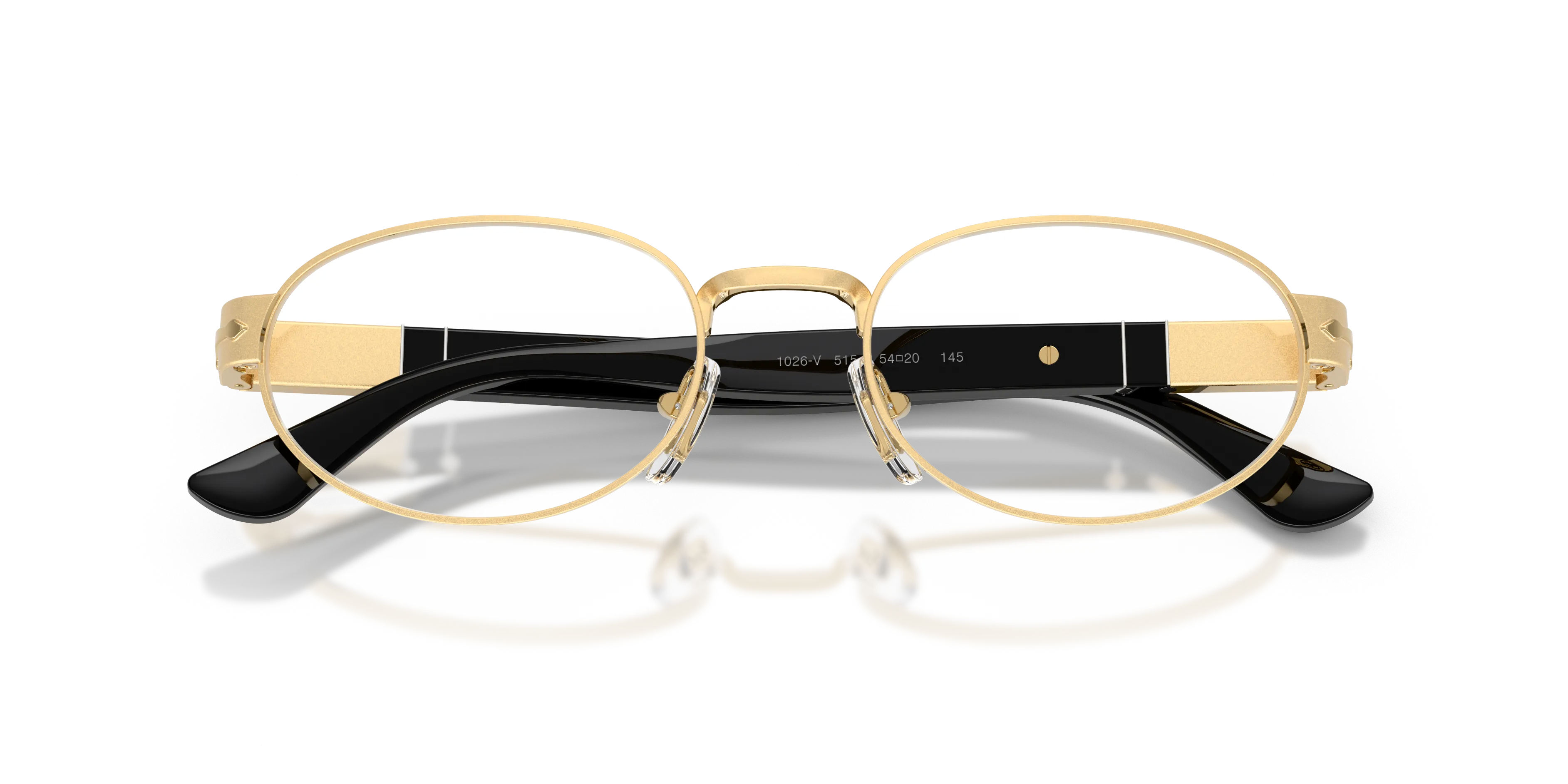 Persol PO1026V 515 Montature da vista Metallo Oro Rotonda Normale - immagine 2