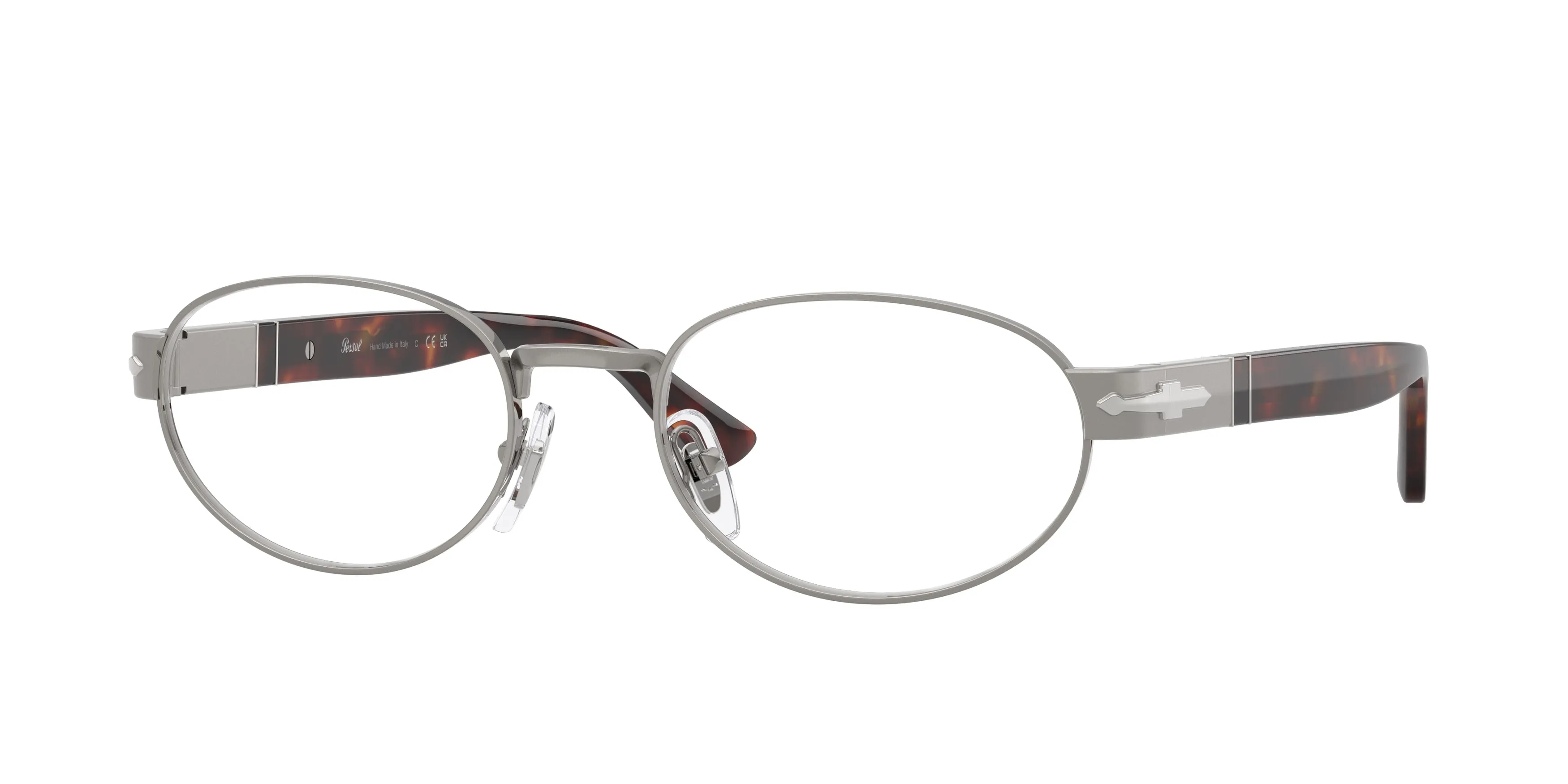 Persol PO1026V 513 Montature da vista Metallo Grigio Rotonda Normale - immagine 1
