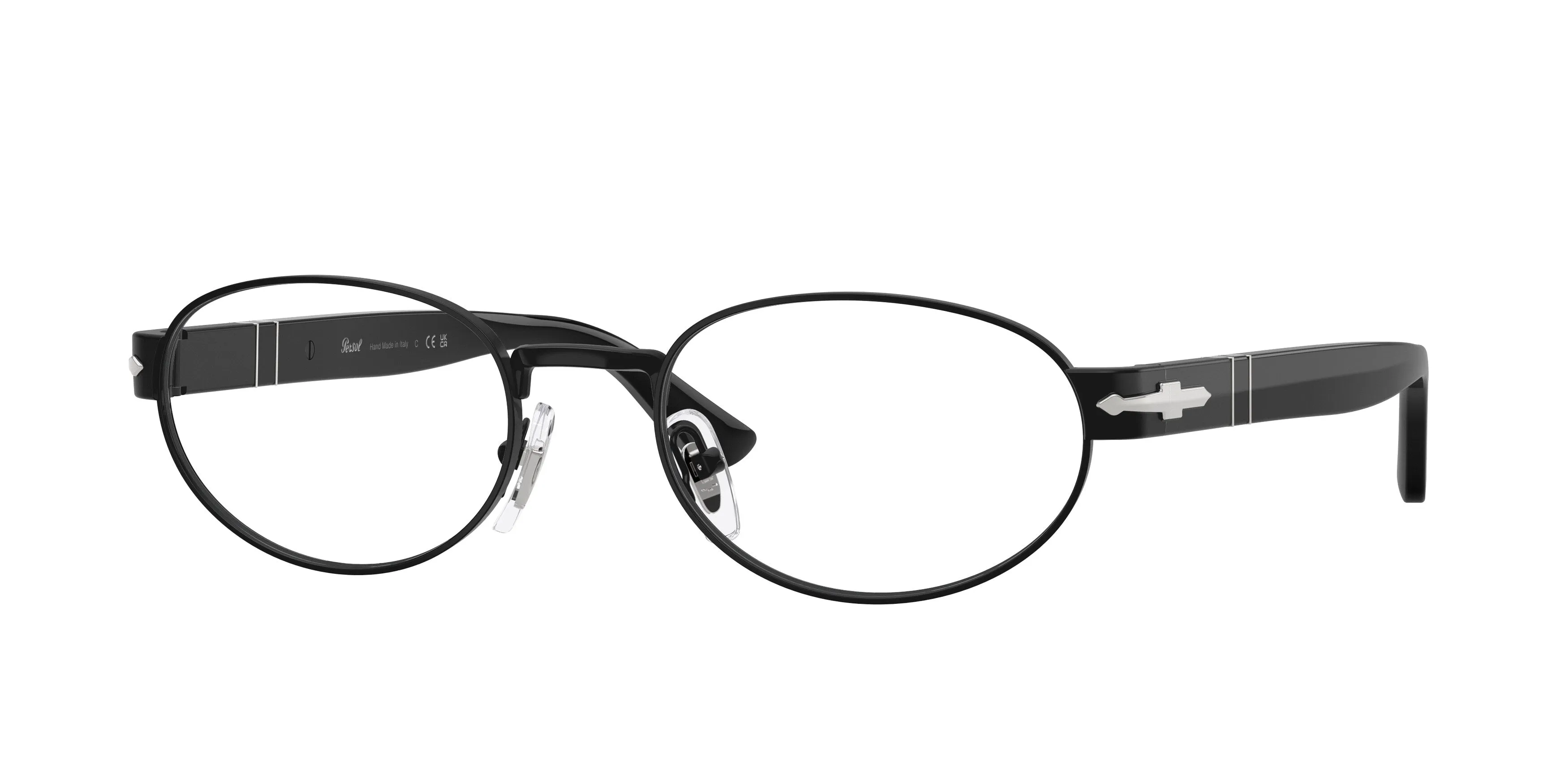 Persol PO1026V 1078 Montature da vista Metallo Nero Rotonda Normale - immagine 1
