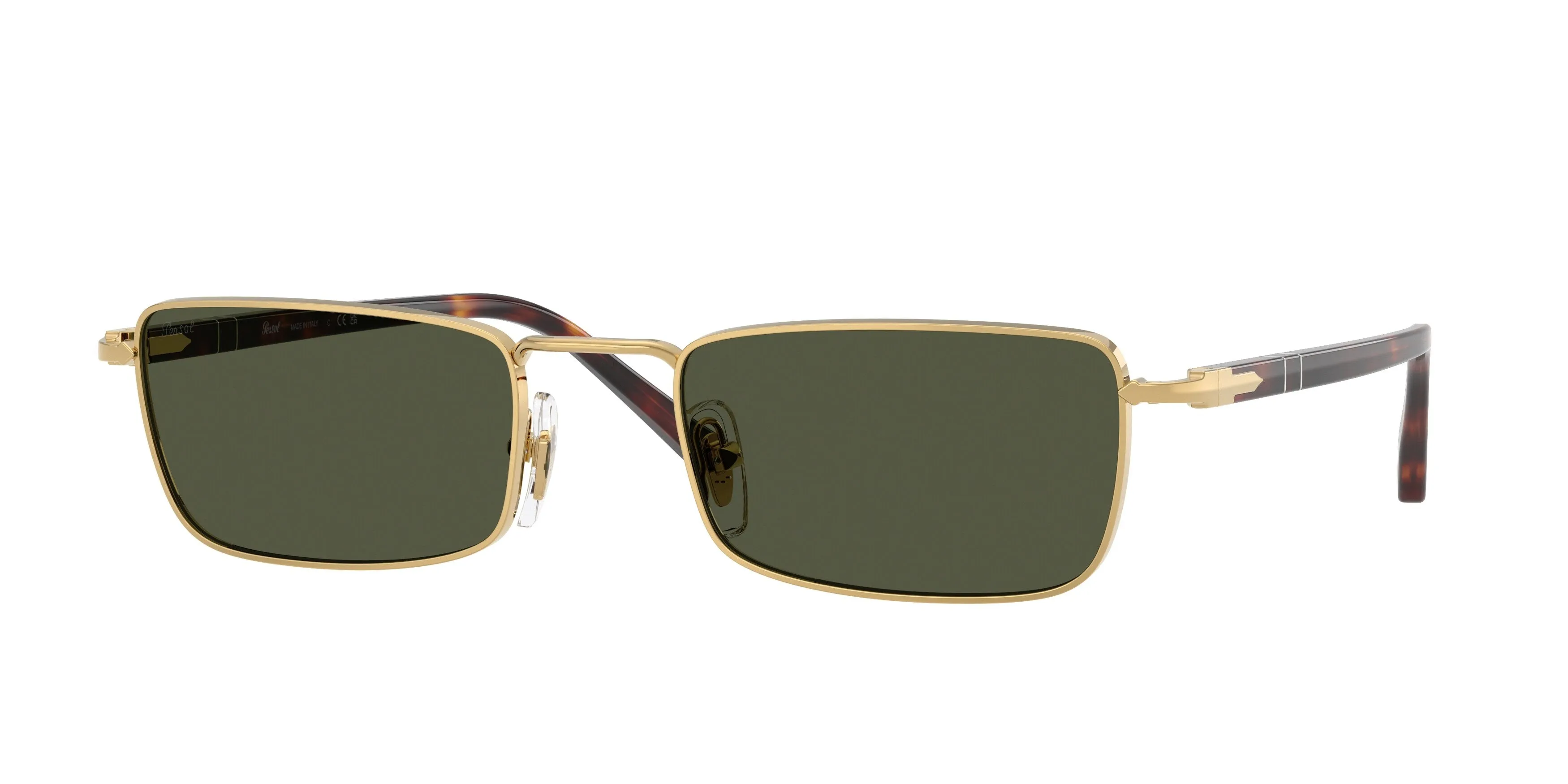 Persol PO1025S 515/31 Occhiali da sole Metallo Oro Verde Squadrata Normale - immagine 1