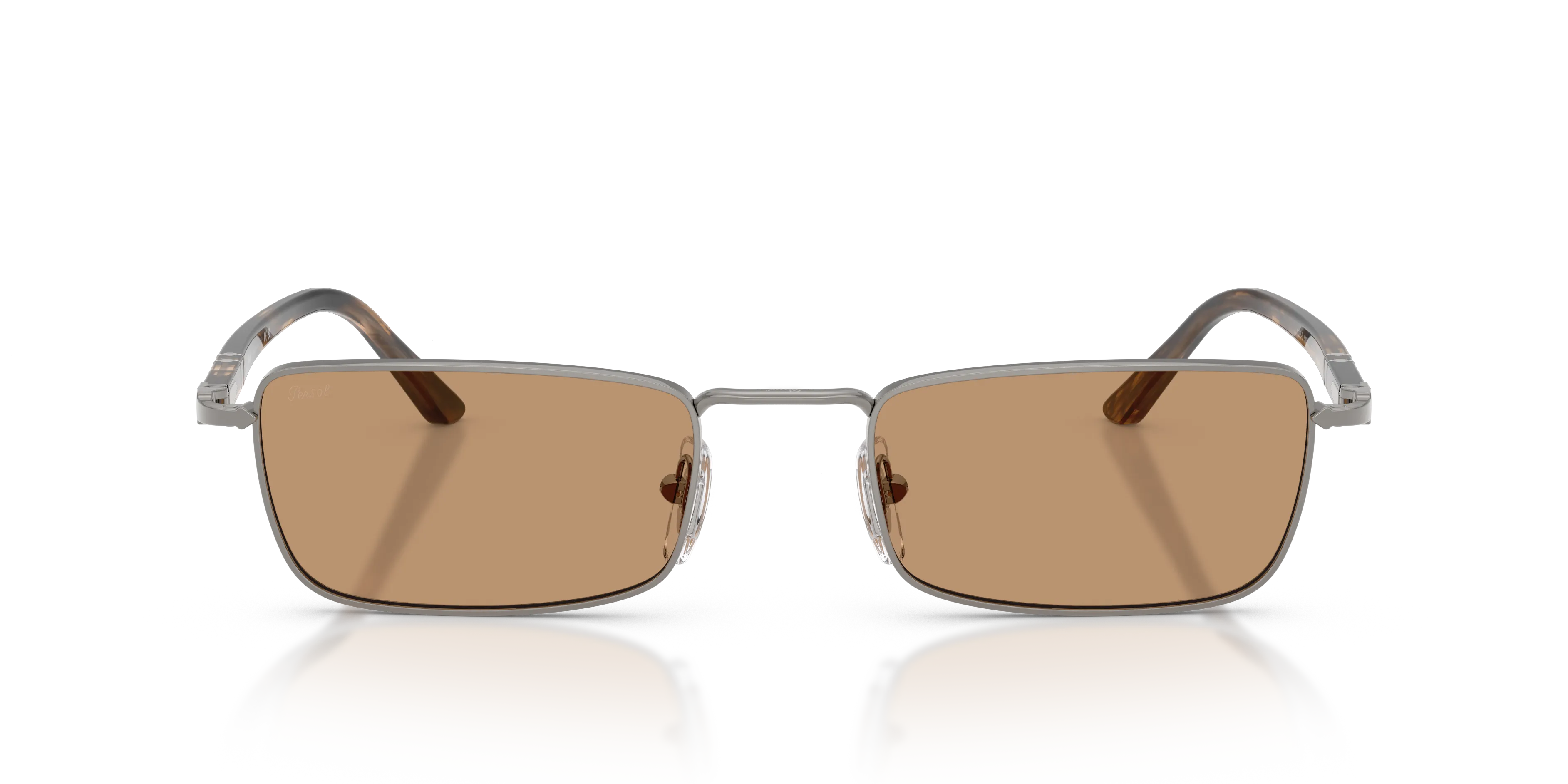 Persol PO1025S 513/53 Occhiali da sole Metallo Grigio Marrone Squadrata Normale - immagine 3