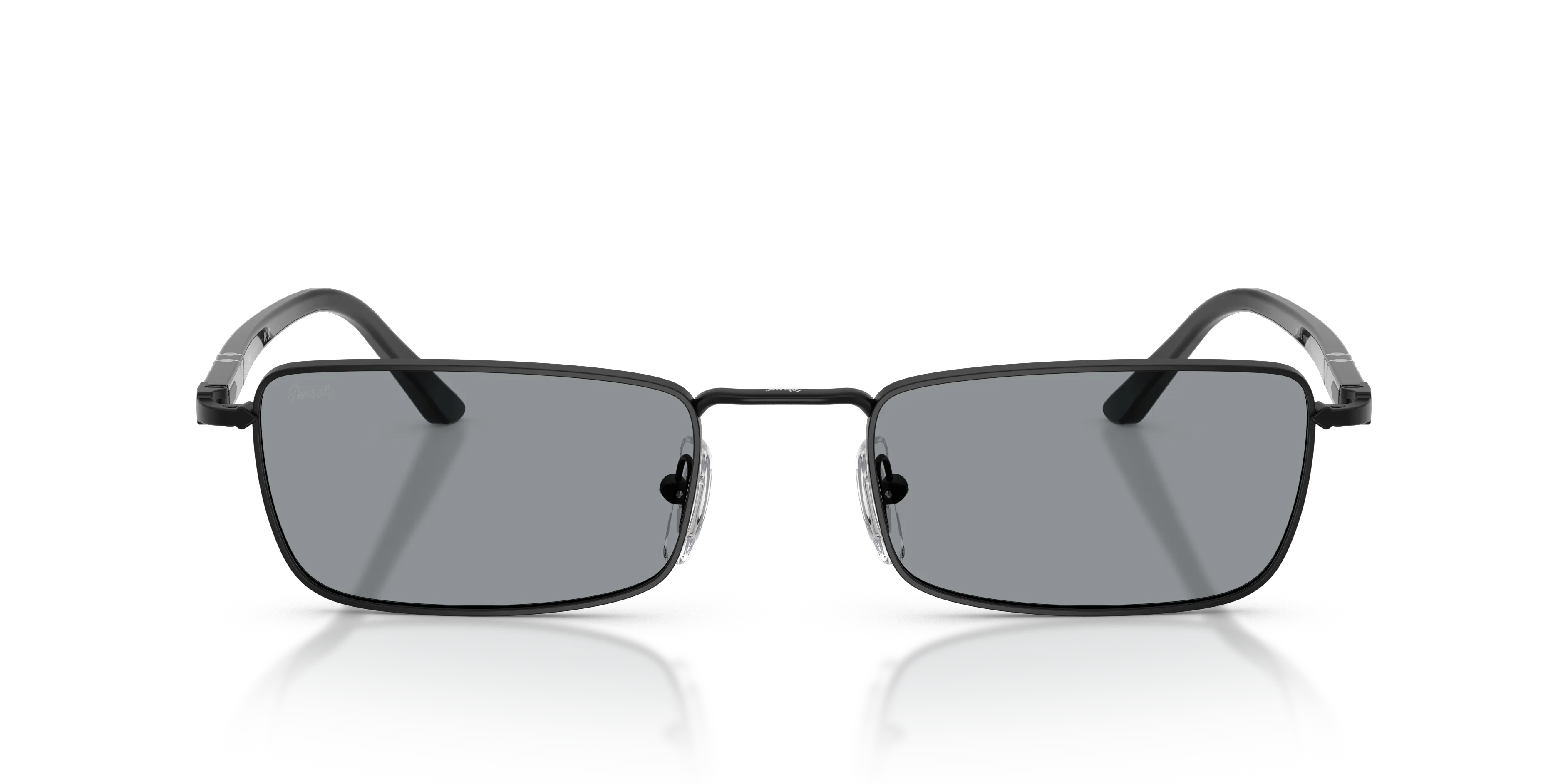 Persol PO1025S 1078R5 Occhiali da sole Metallo Nero Grigio Squadrata Normale - immagine 3