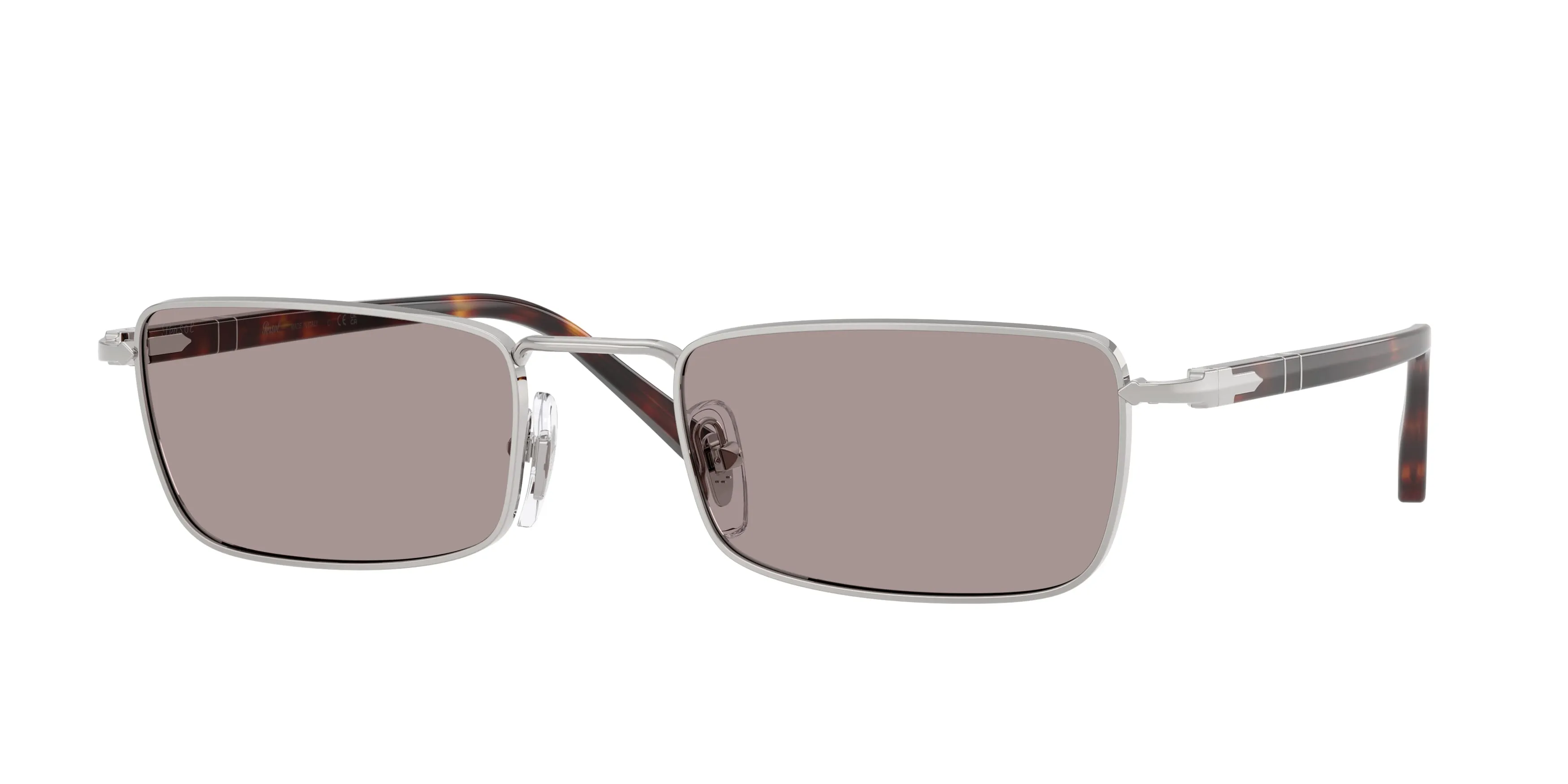 Persol PO1025S 102153 Occhiali da sole Metallo Argento Viola Squadrata Normale - immagine 1
