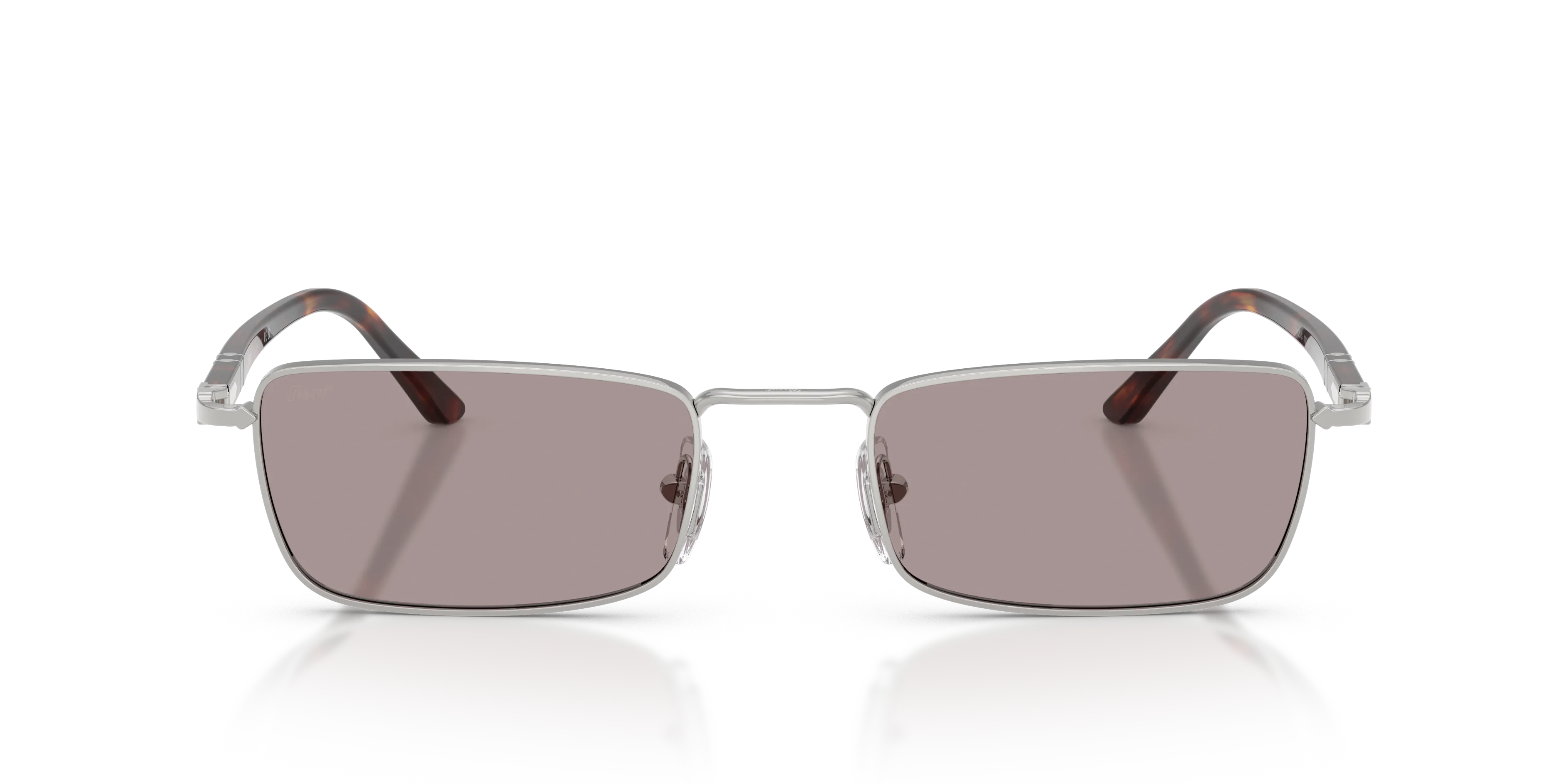 Persol PO1025S 102153 Occhiali da sole Metallo Argento Viola Squadrata Normale - immagine 3