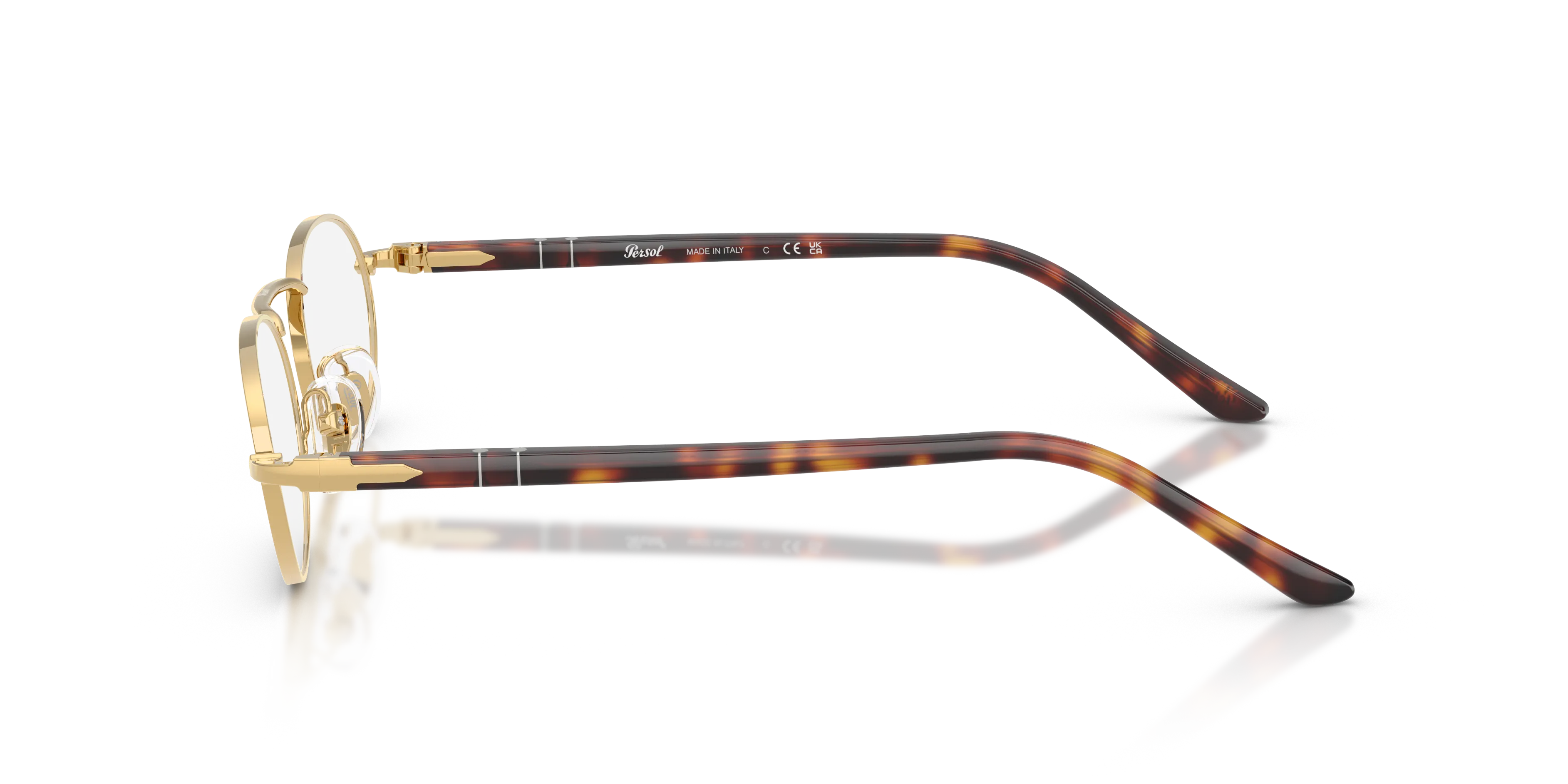 Persol PO1023V 515 Montature da vista Metallo Oro Rotonda Normale - immagine 4