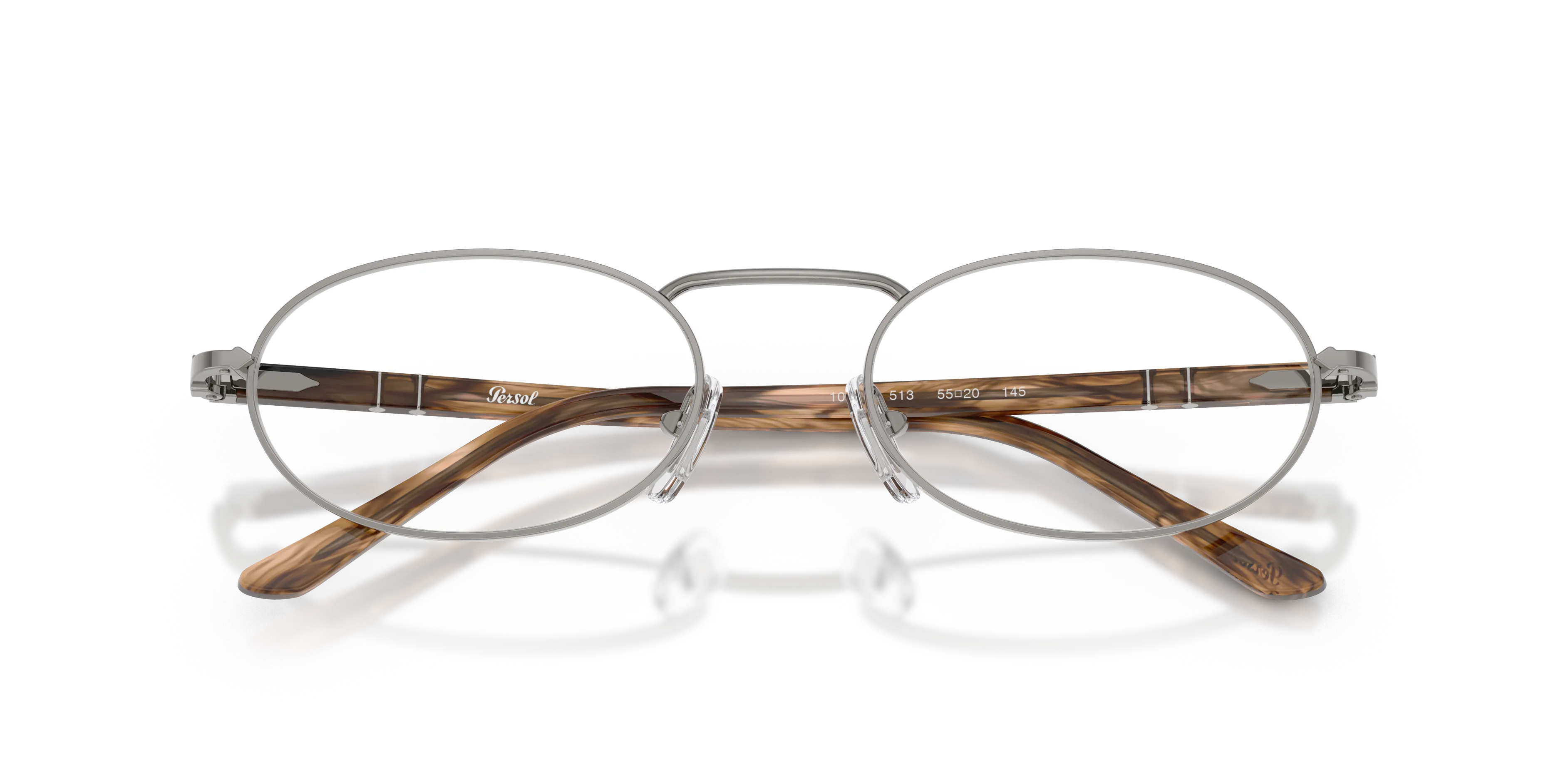 Persol PO1023V 513 Montature da vista Metallo Grigio Rotonda Normale - immagine 2