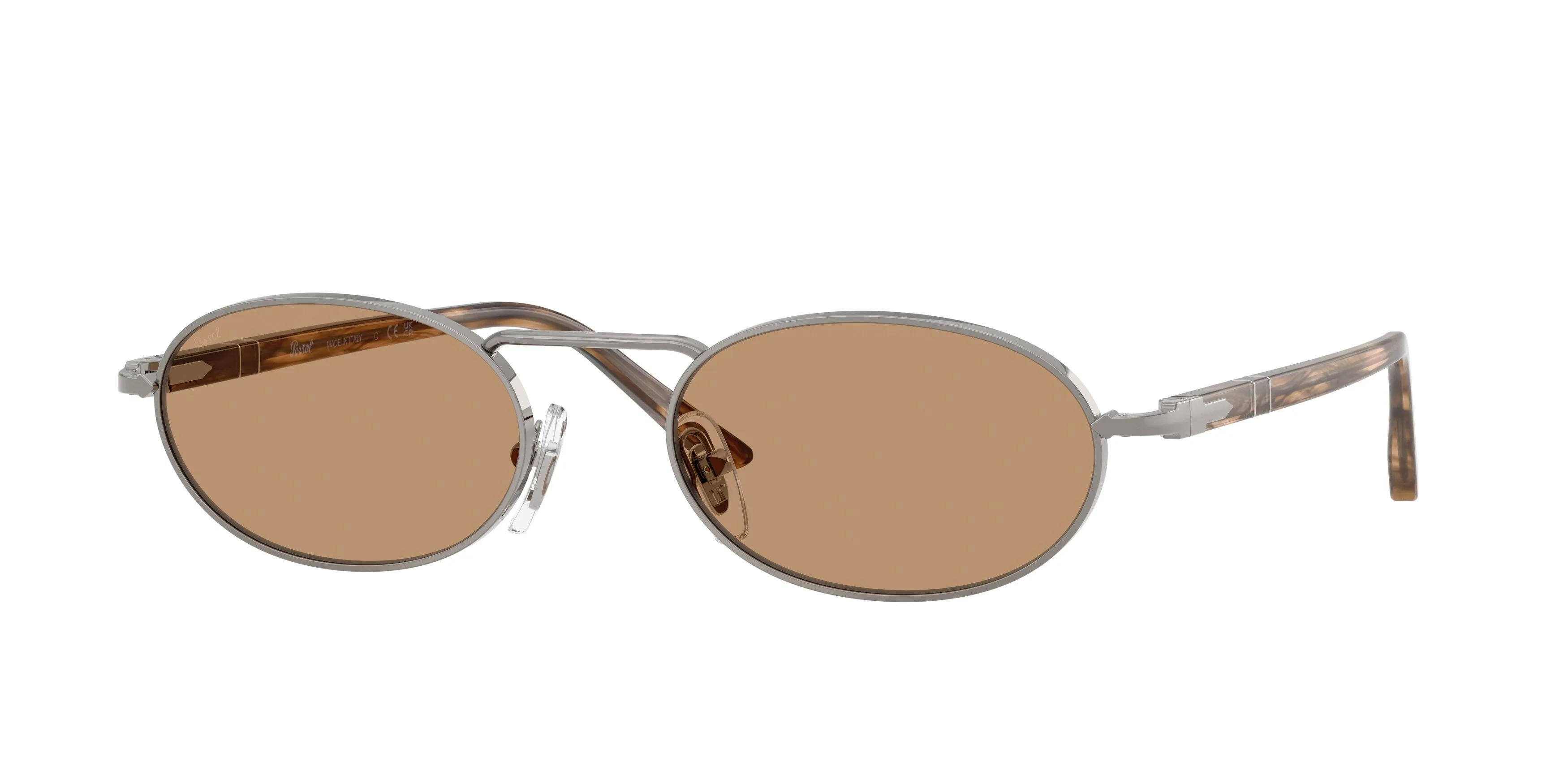Persol PO1023S 513/53 Occhiali da sole Metallo Grigio Marrone Squadrata Normale - immagine 1