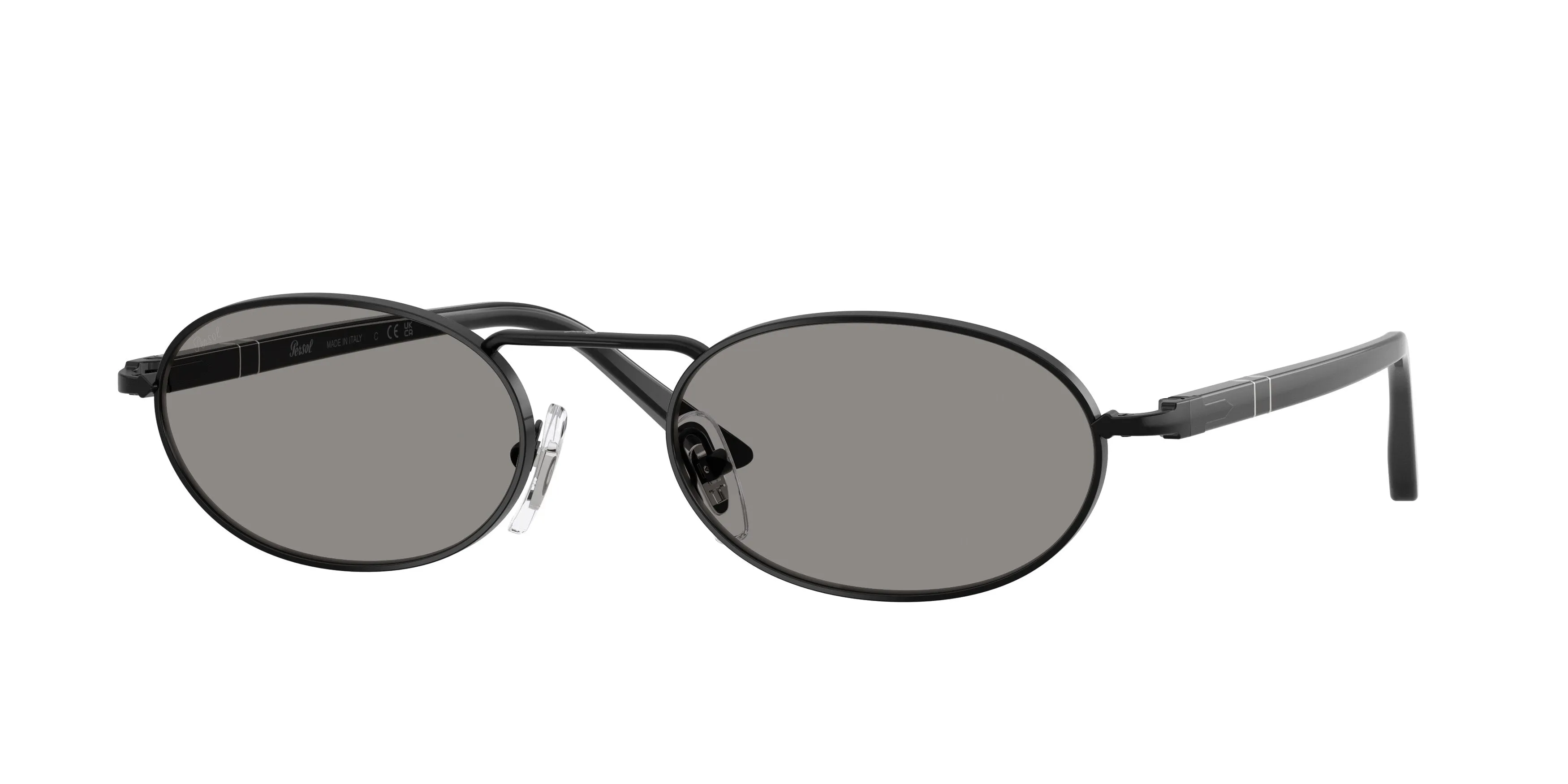 Persol PO1023S 1078R5 Occhiali da sole Metallo Nero Grigio Squadrata Normale - immagine 1