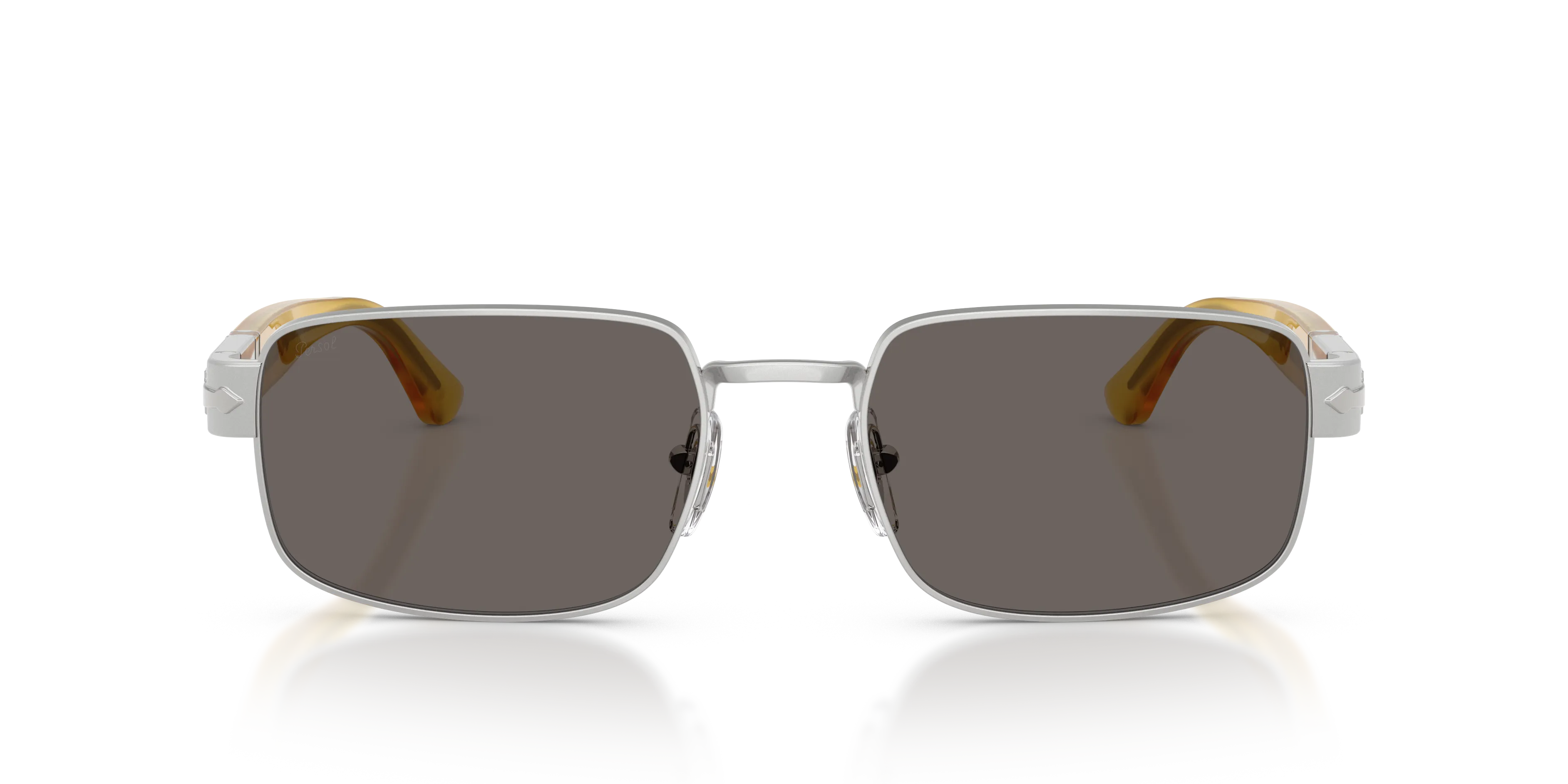 Persol PO1022S 518/B1 Occhiali da sole Metallo Argento Grigio Pillow Normale - immagine 3