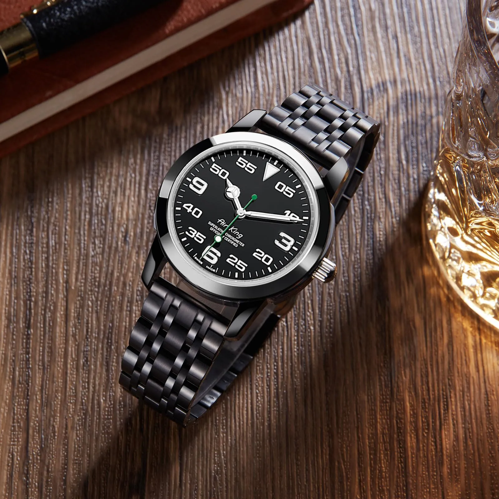 BINLUN Cinturino Per Orologi in Acciaio 12mm-24mm Metallo Cinturino di Ricambio Per Smartwatch Per Donne Uomo 6 Colori Compatibile Con Samsung Galaxy Watch, Compatibile Con Amazfit(15mm,Nero) - immagine 4