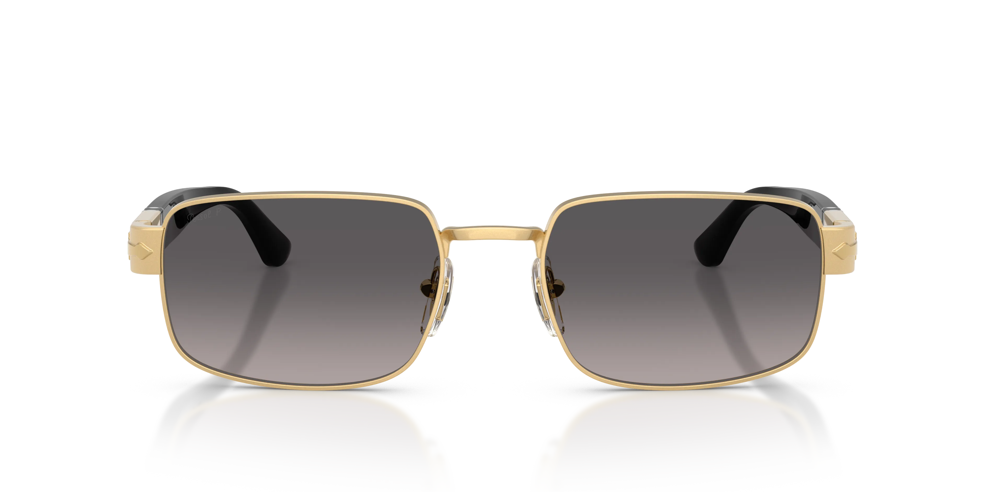 Persol PO1022S 515/M3 Occhiali da sole Metallo Oro Grigio Pillow Polarizzata - immagine 3