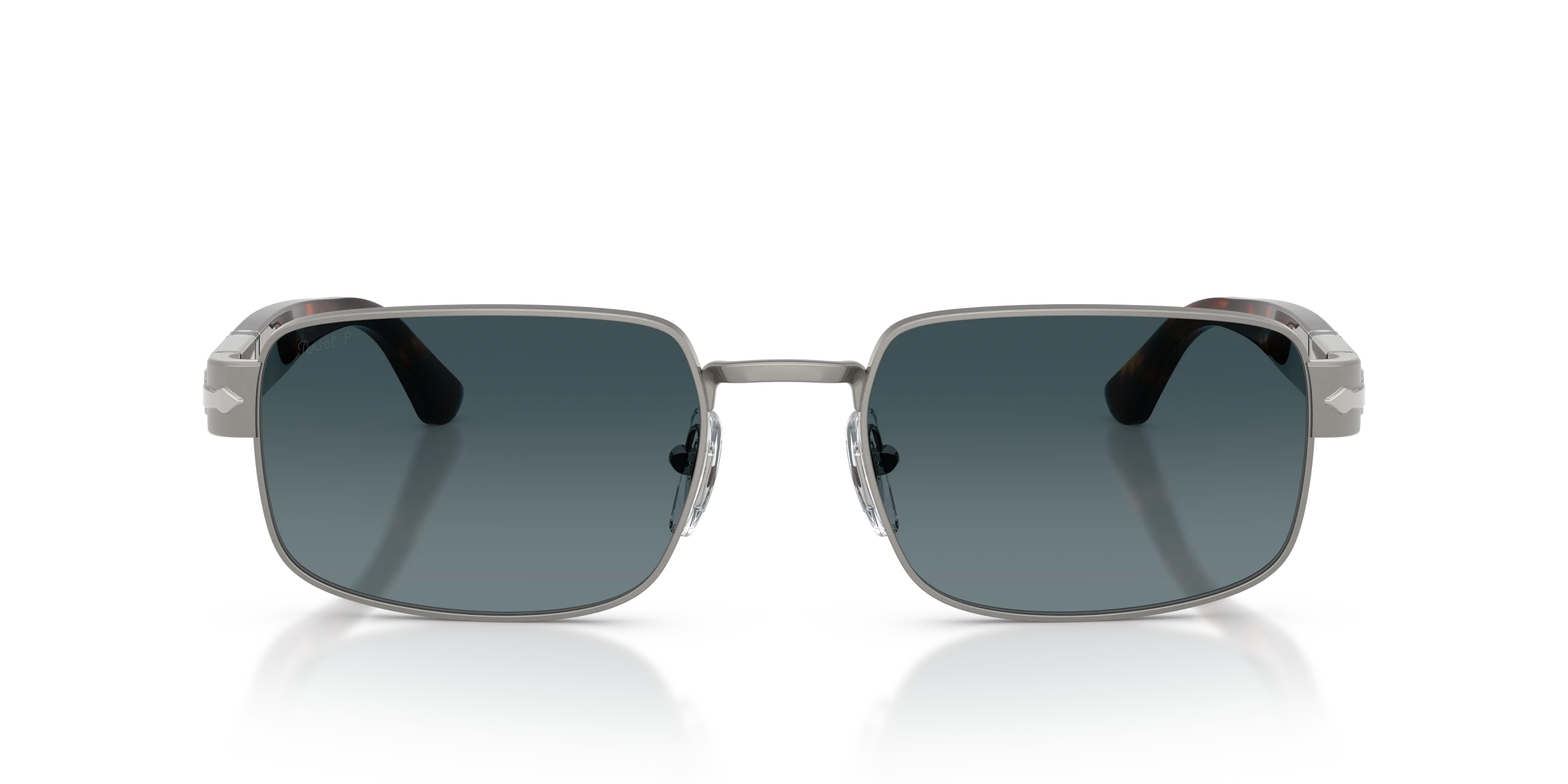 Persol PO1022S 513/S3 Occhiali da sole Metallo Grigio Pillow Polarizzata Sfumato - immagine 3