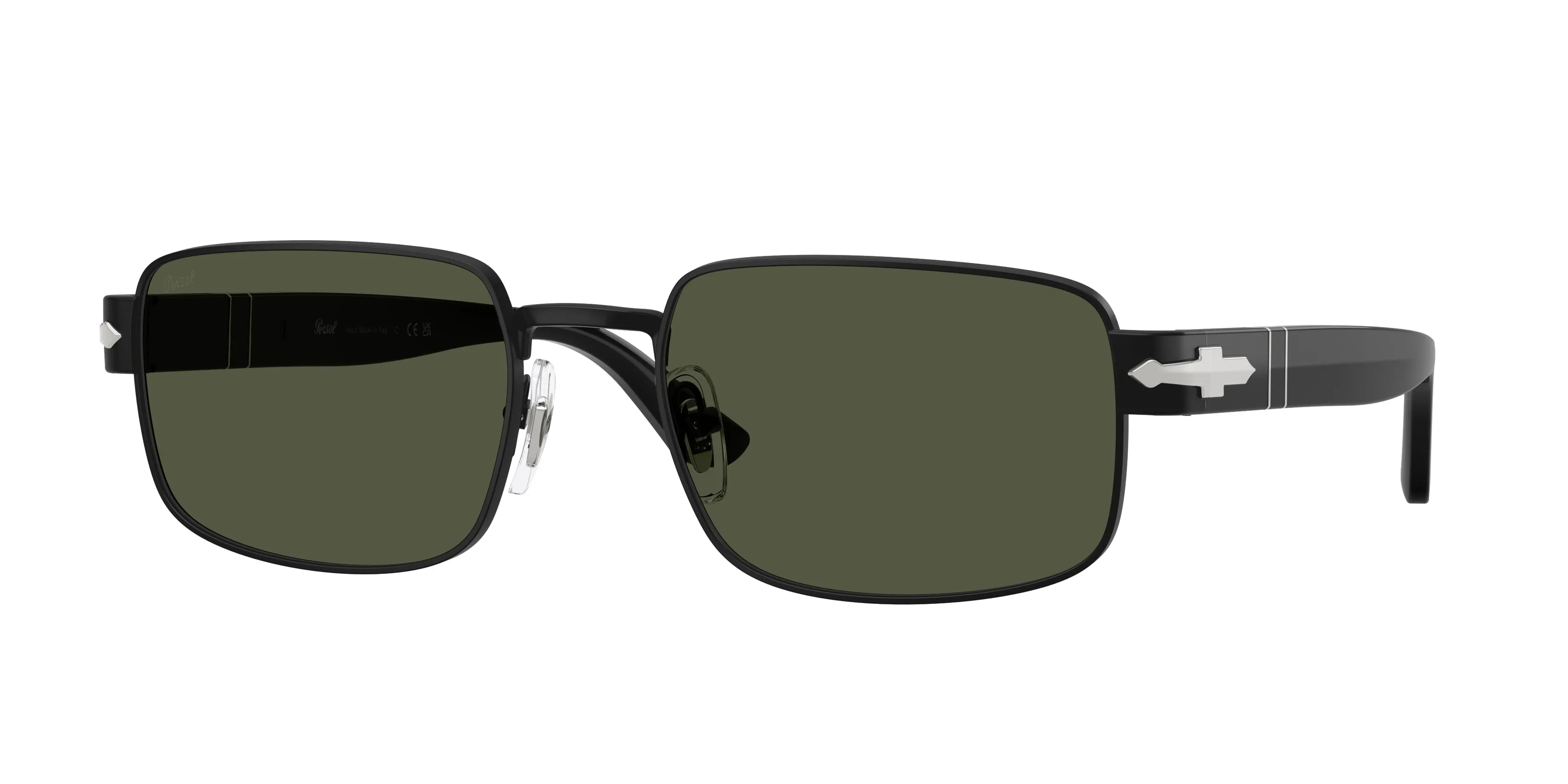 Persol PO1022S 107831 Occhiali da sole Metallo Nero Verde Pillow Normale - immagine 1