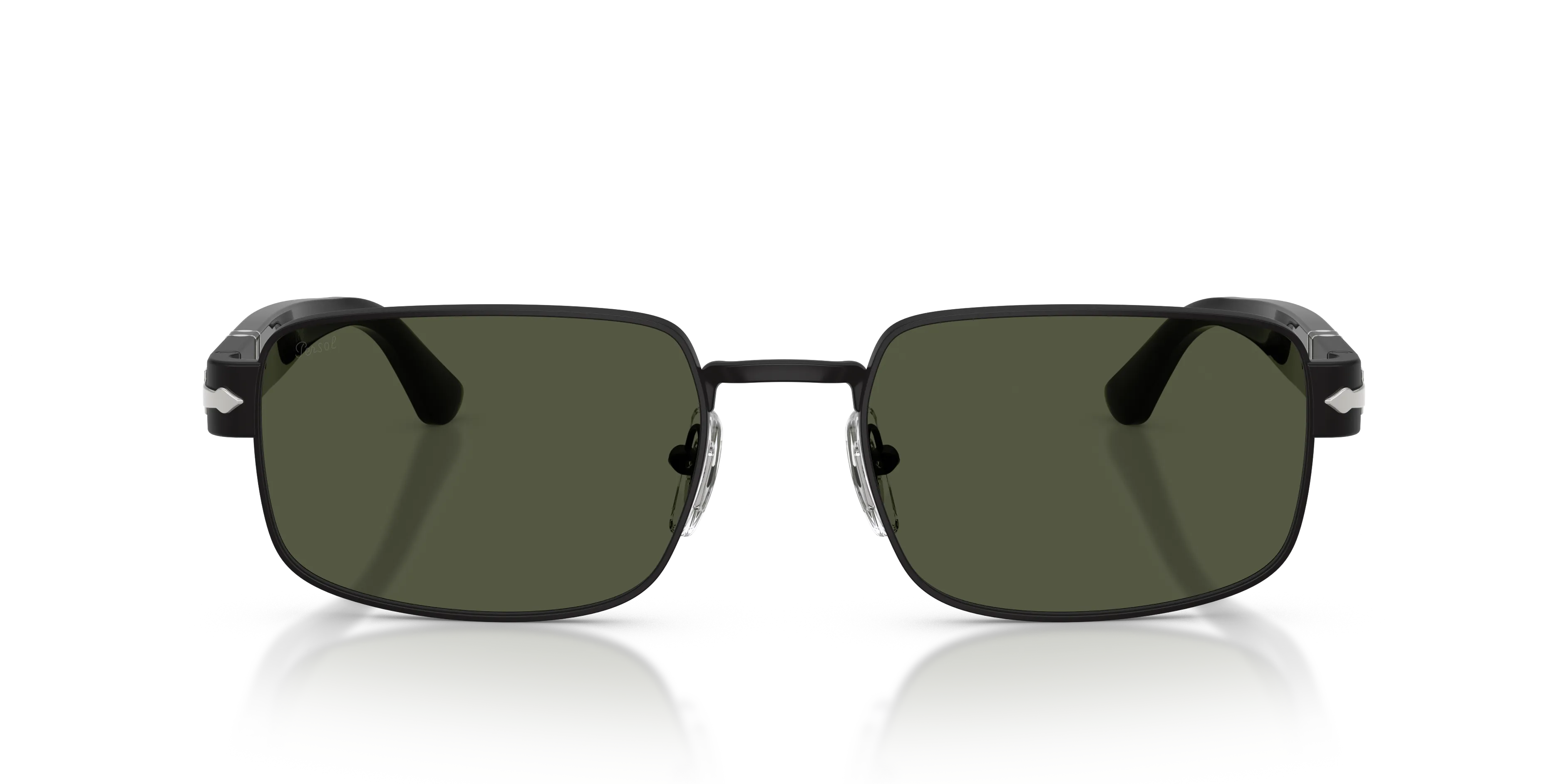 Persol PO1022S 107831 Occhiali da sole Metallo Nero Verde Pillow Normale - immagine 3