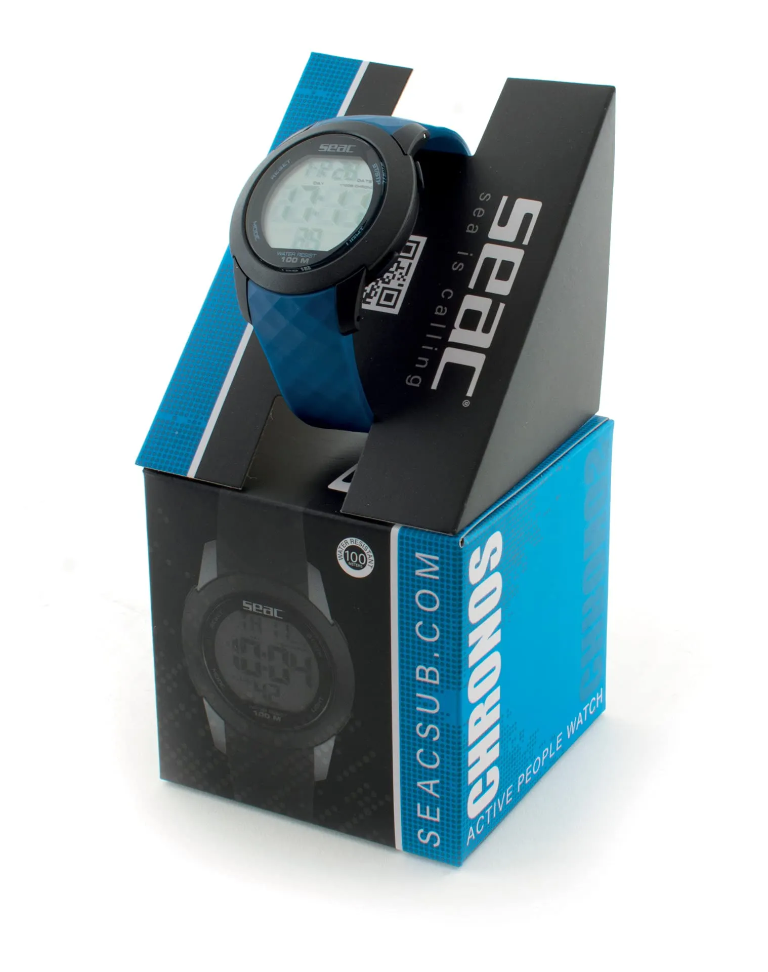 SEAC Chronos, Orologio Digitale Resistente all'Acqua 100 m Unisex Adulto, Nero, Standard - immagine 6