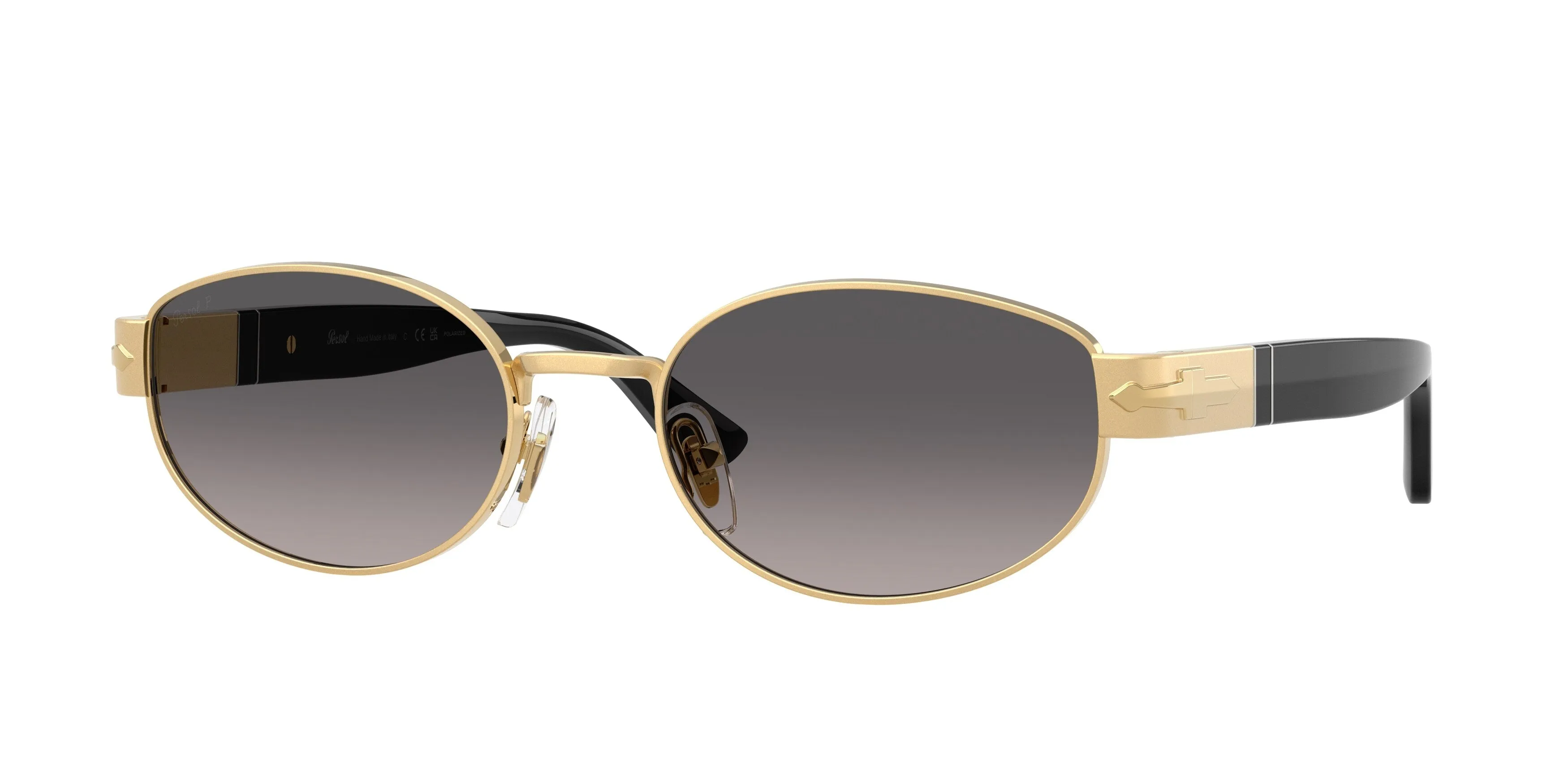 Persol PO1024S 515/M3 Occhiali da sole Metallo Oro Grigio Rotonda Polarizzata - immagine 1