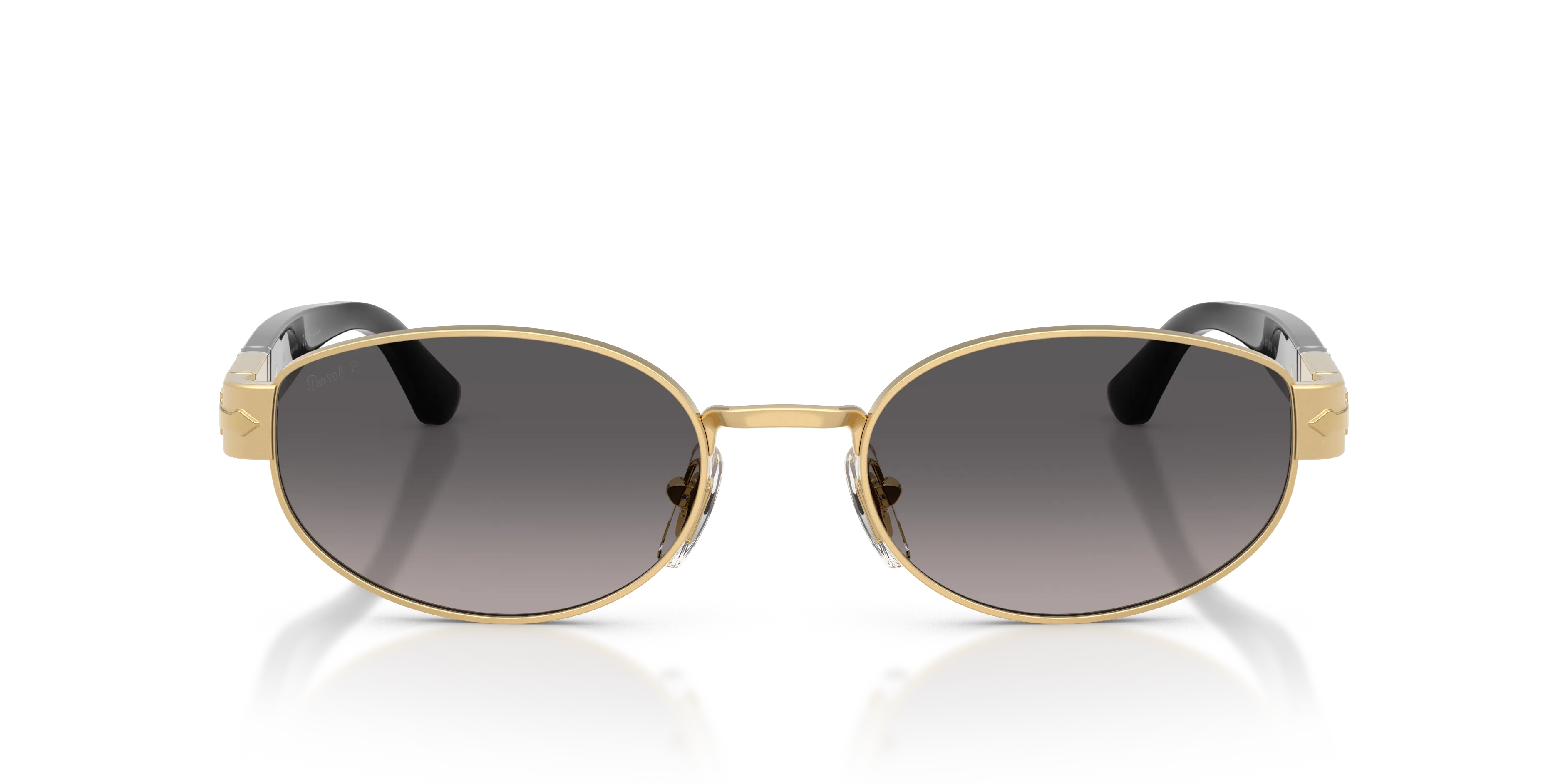 Persol PO1024S 515/M3 Occhiali da sole Metallo Oro Grigio Rotonda Polarizzata - immagine 3