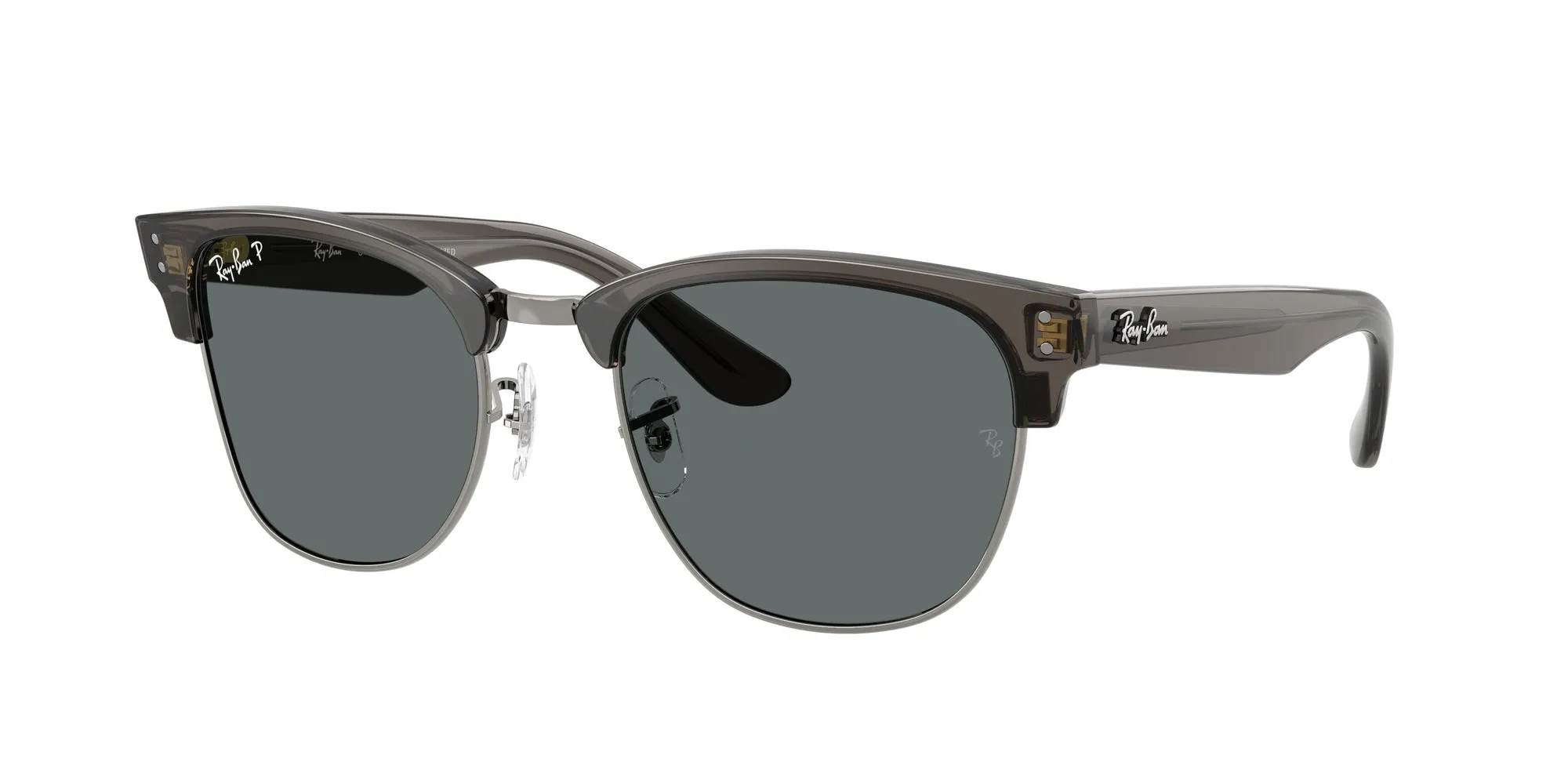 Ray - Ban RBR0504S CLUBMASTER REVERSE 670781 Occhiali da sole Acetato Grigio Grigio Squadrata Polarizzata - immagine 1