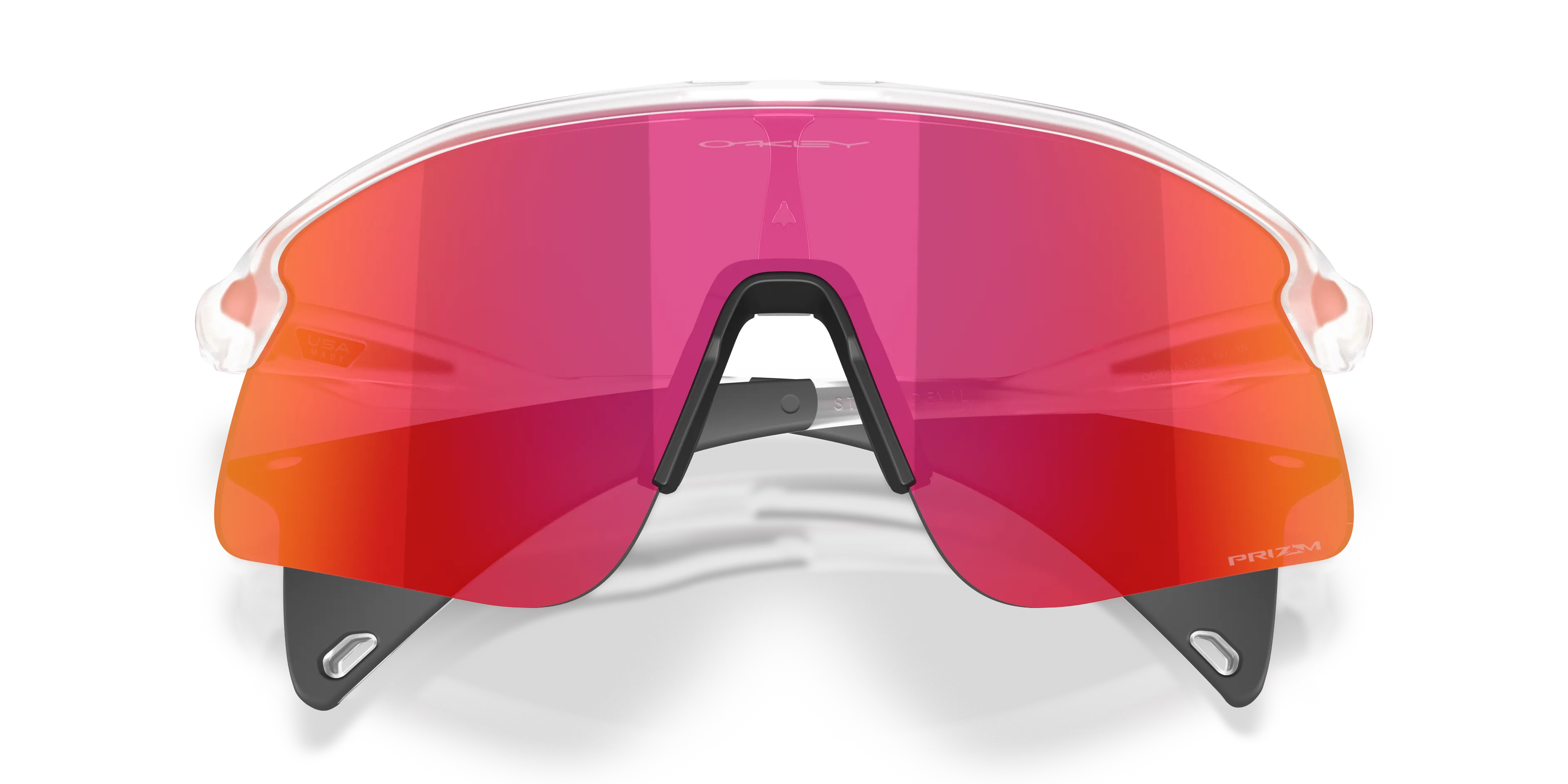 Oakley OO9518 STUNT DEVIL S 951810 Occhiali da sole O_Matter Trasparente Viola Squadrata Normale - immagine 2
