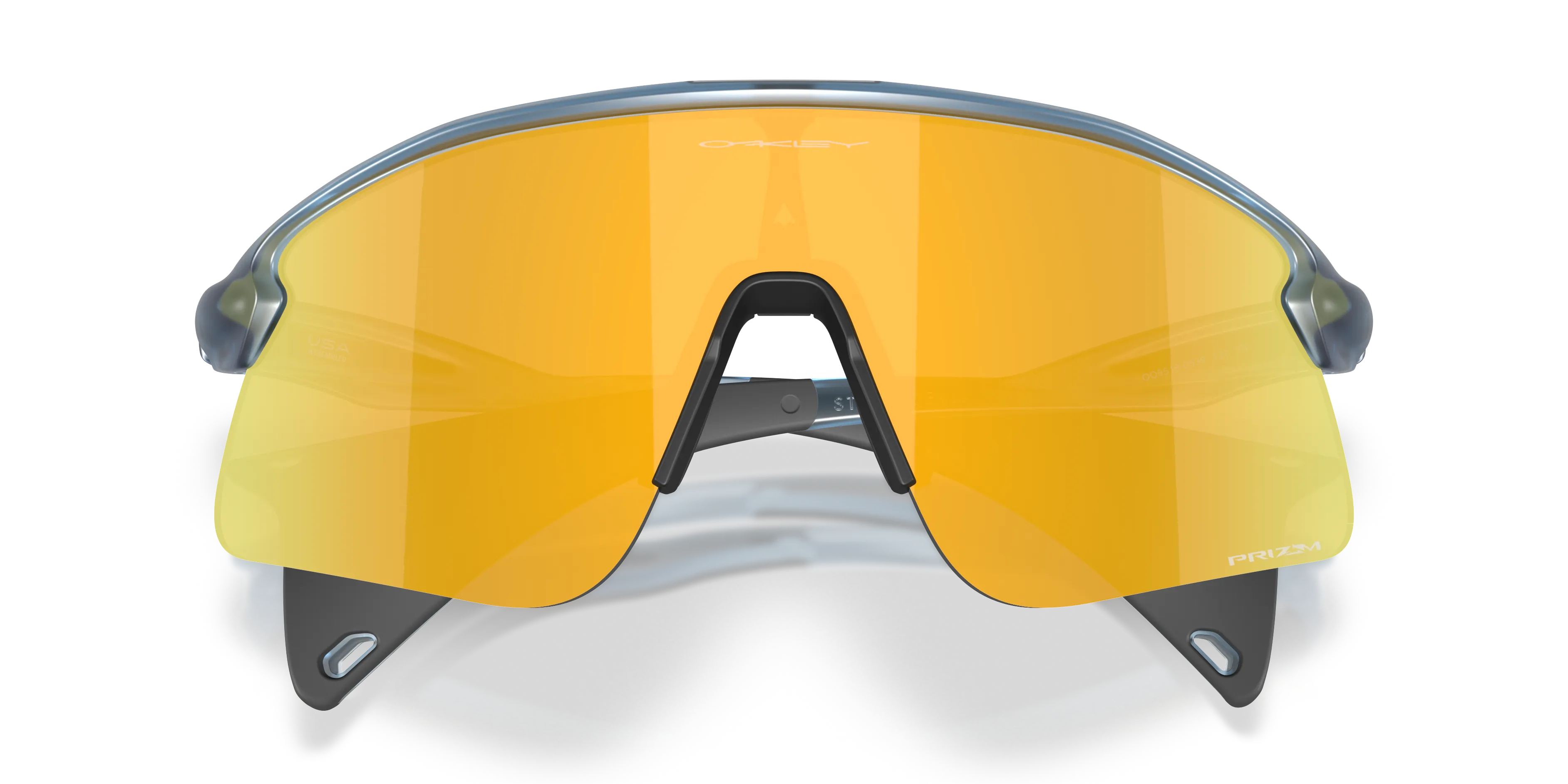 Oakley OO9518 STUNT DEVIL S 951805 Occhiali da sole O_Matter Blu Oro Squadrata Normale - immagine 2