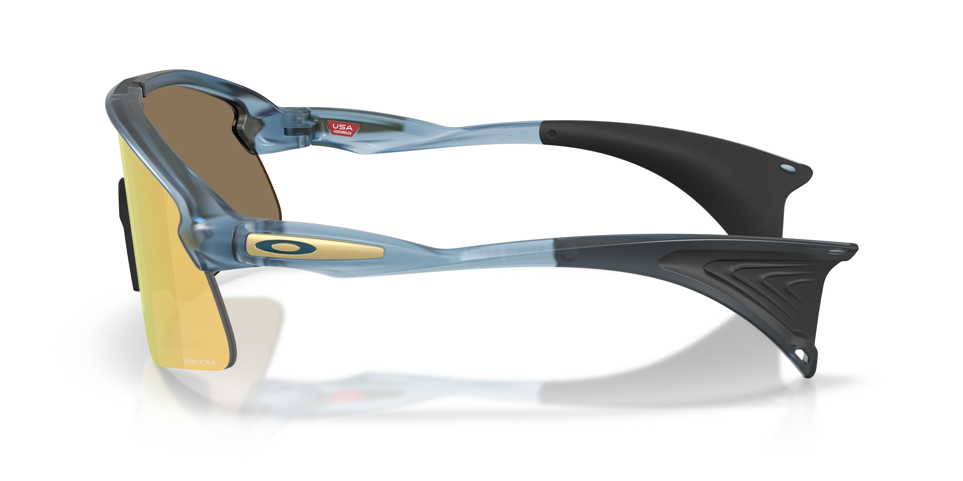 Oakley OO9518 STUNT DEVIL S 951805 Occhiali da sole O_Matter Blu Oro Squadrata Normale - immagine 4
