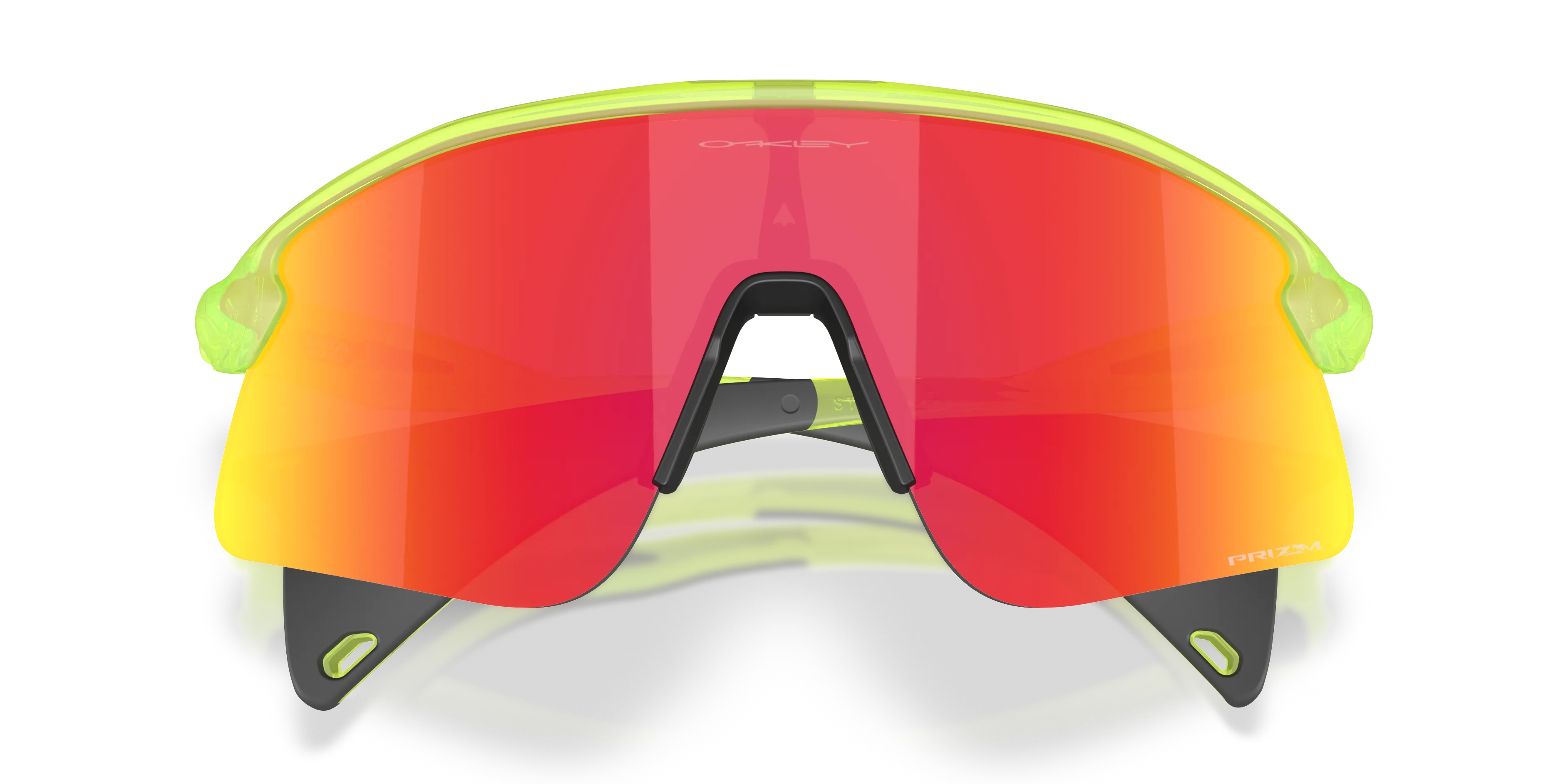 Oakley OO9518 STUNT DEVIL S 951803 Occhiali da sole O_Matter Verde Rosso Squadrata Normale - immagine 2