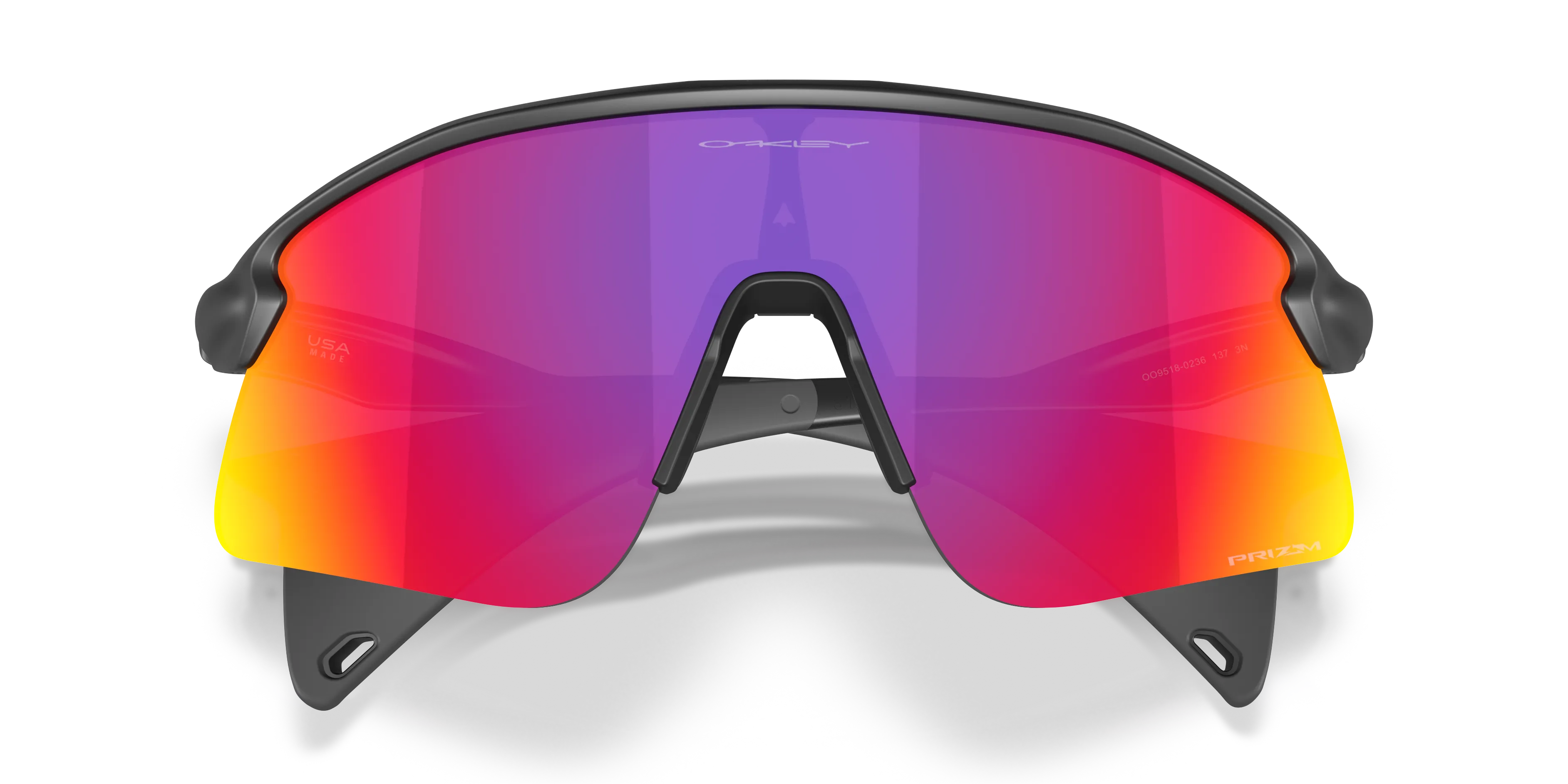 Oakley OO9518 STUNT DEVIL S 951802 Occhiali da sole O_Matter Nero Viola Squadrata Normale - immagine 2