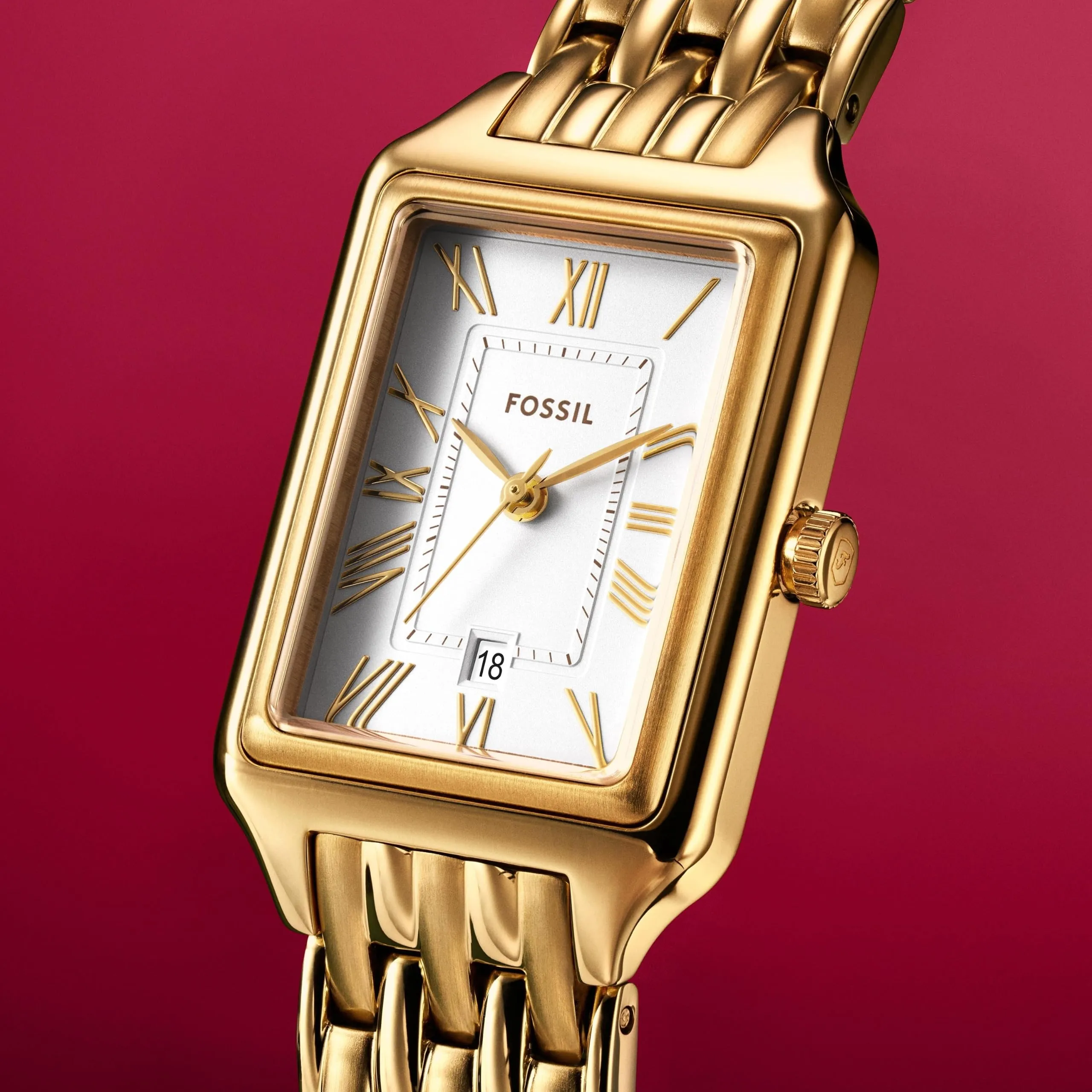 Fossil Orologio Raquel per donna, Movimento al quarzo a tre lancette con cinturino in acciaio inossidabile - immagine 5