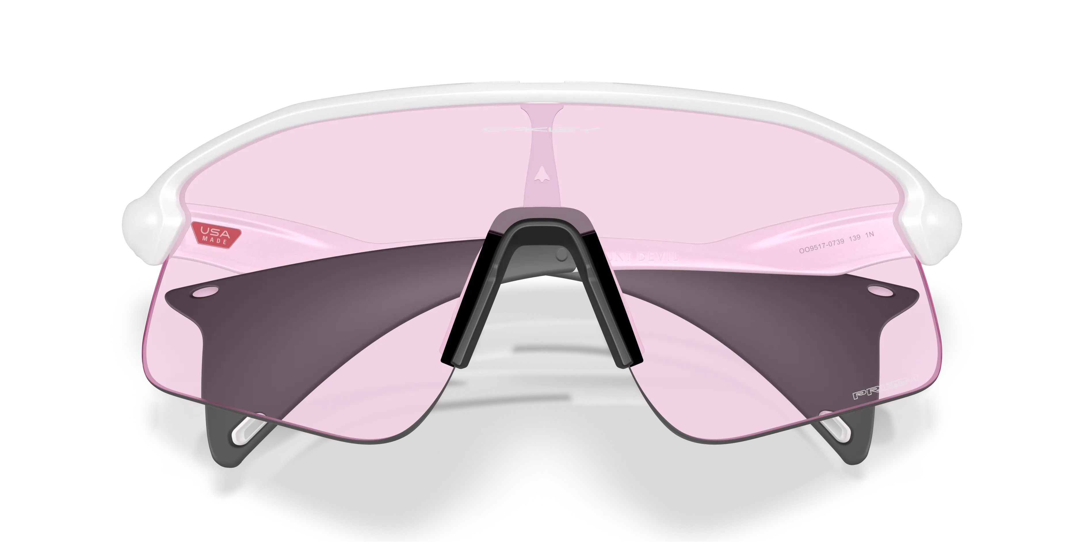 Oakley OO9517 STUNT DEVIL 951707 Occhiali da sole O_Matter Bianco Rosa Squadrata Normale - immagine 2