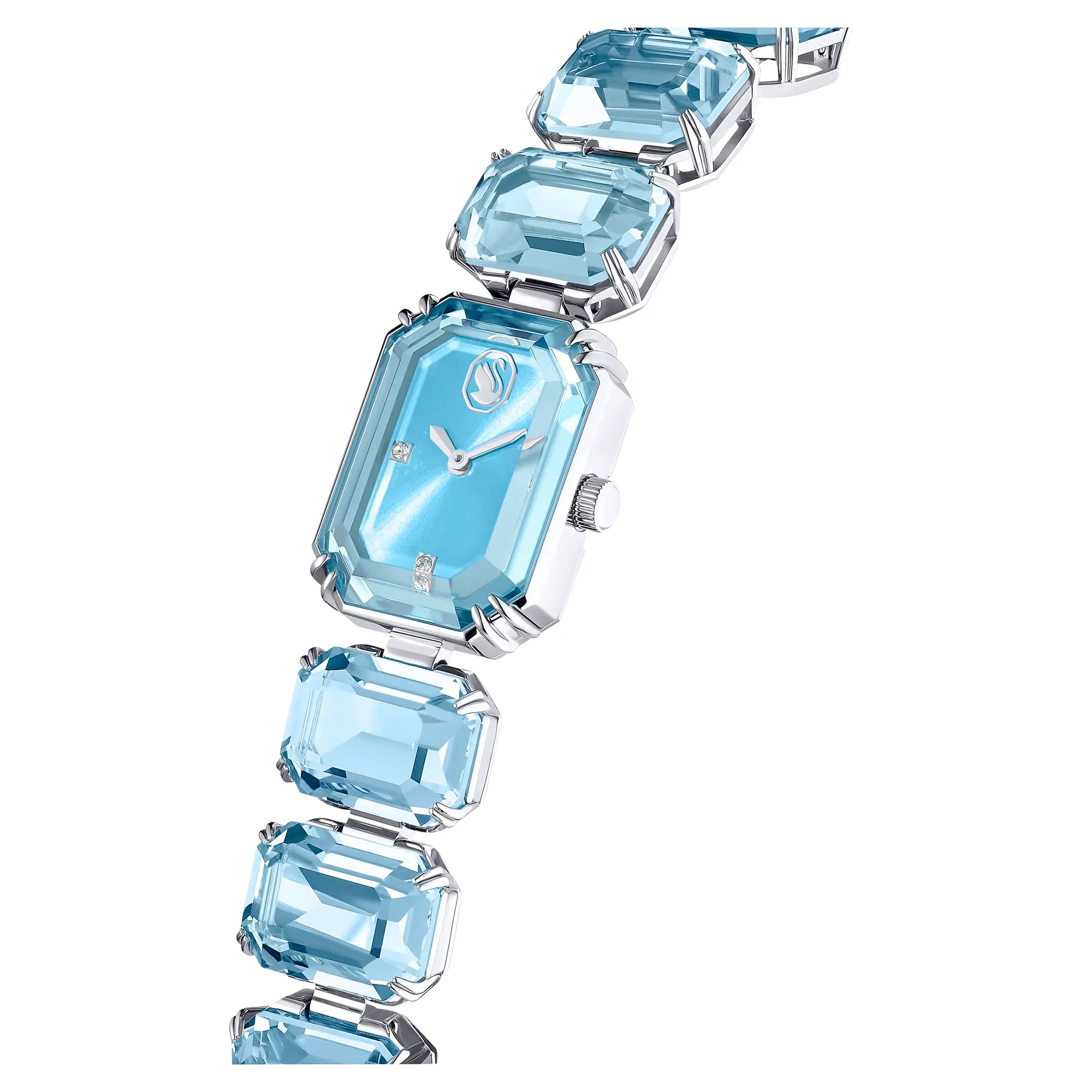 Swarovski Millenia Orologio, con CristalliSwarovski a Taglio Ottagonale, Struttura in Acciaio Inossidabile, Blu - immagine 4