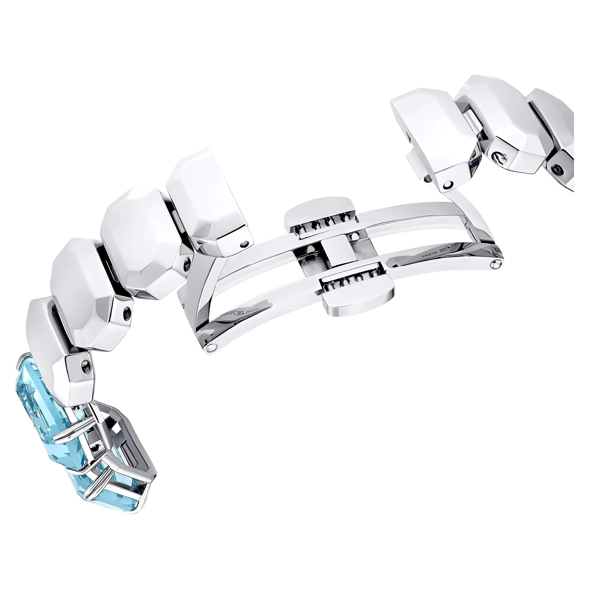 Swarovski Millenia Orologio, con CristalliSwarovski a Taglio Ottagonale, Struttura in Acciaio Inossidabile, Blu - immagine 6