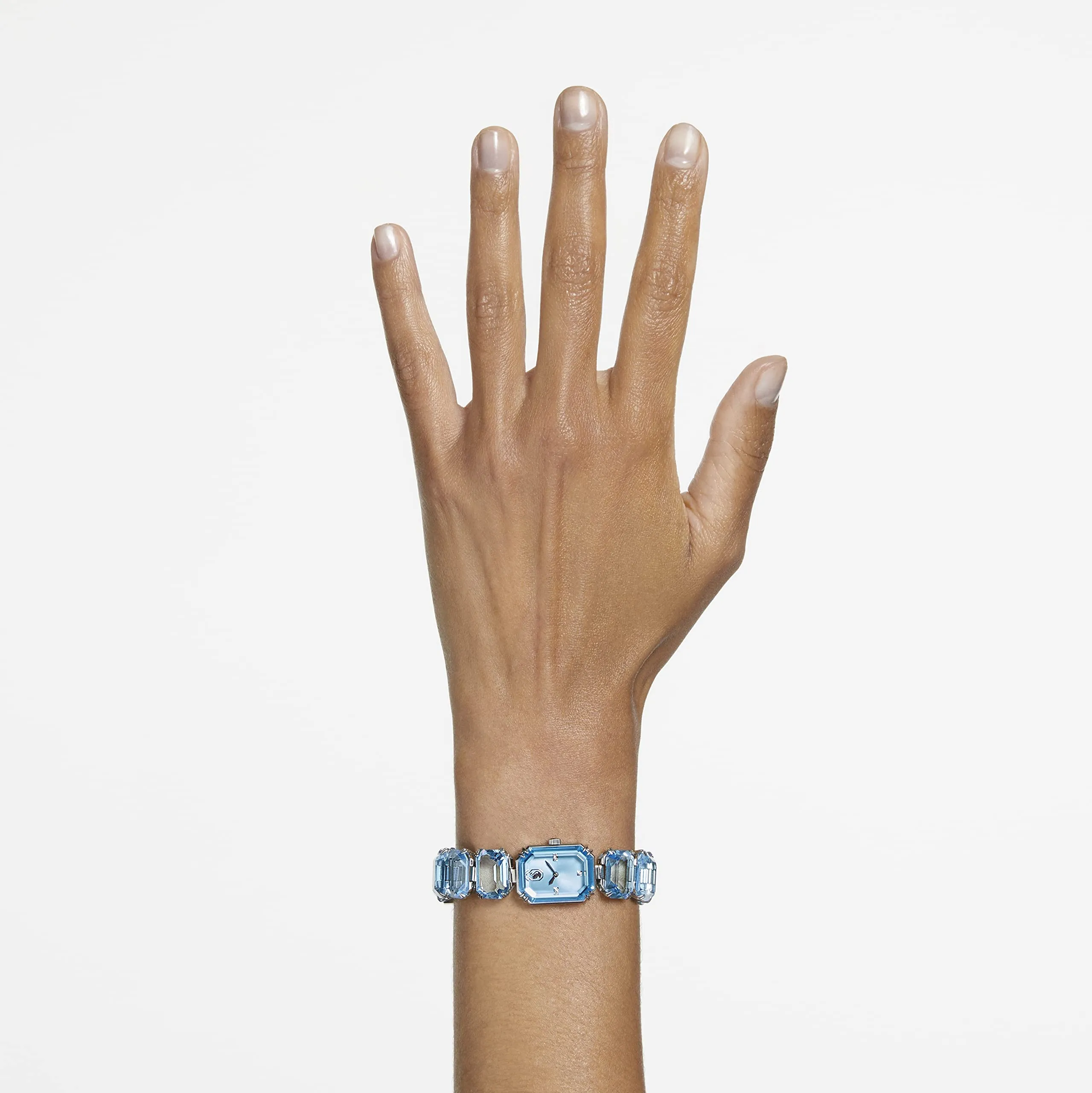 Swarovski Millenia Orologio, con CristalliSwarovski a Taglio Ottagonale, Struttura in Acciaio Inossidabile, Blu - immagine 8