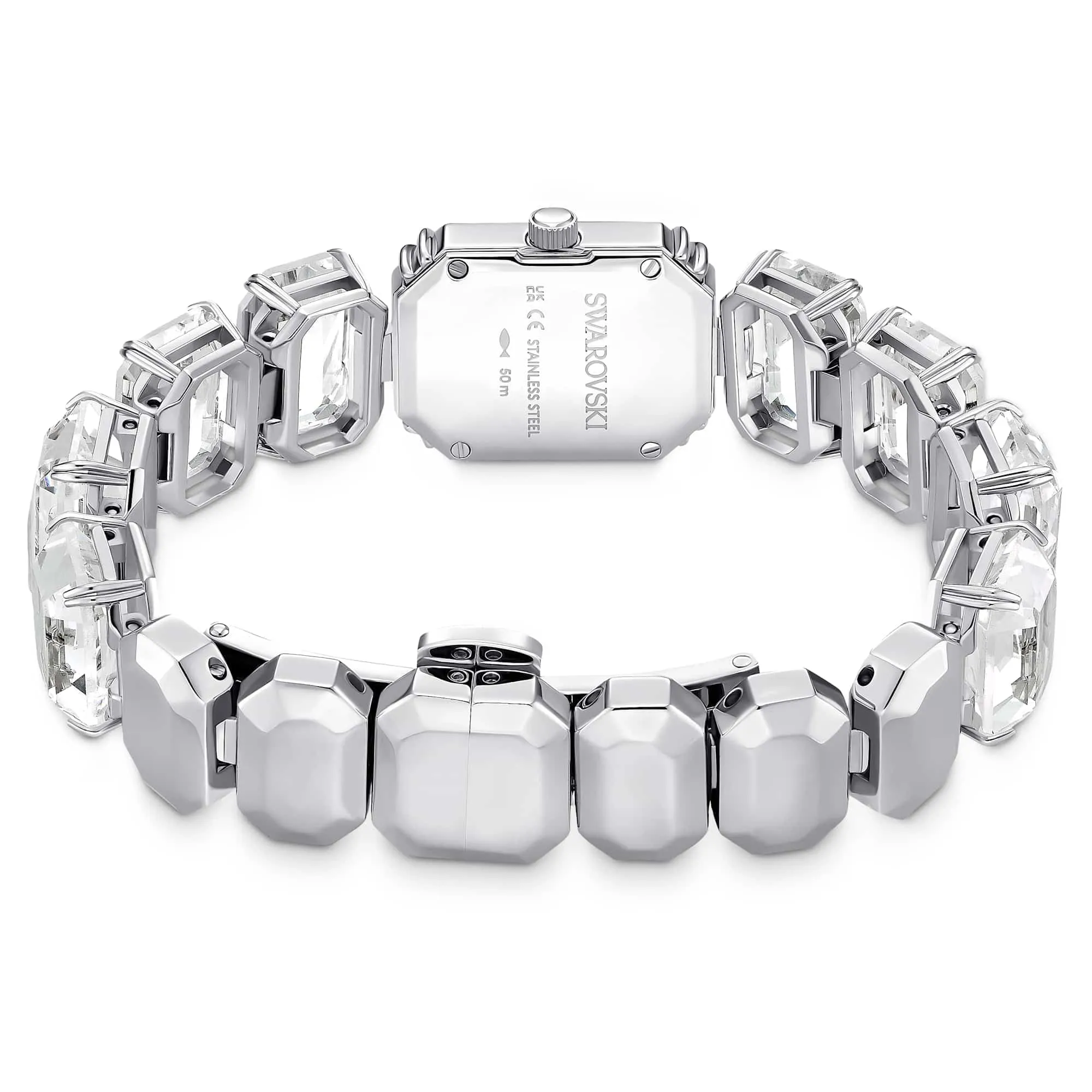 Swarovski Millenia Orologio, con CristalliSwarovski a Taglio Ottagonale, Struttura in Acciaio Inossidabile, Bianco - immagine 3