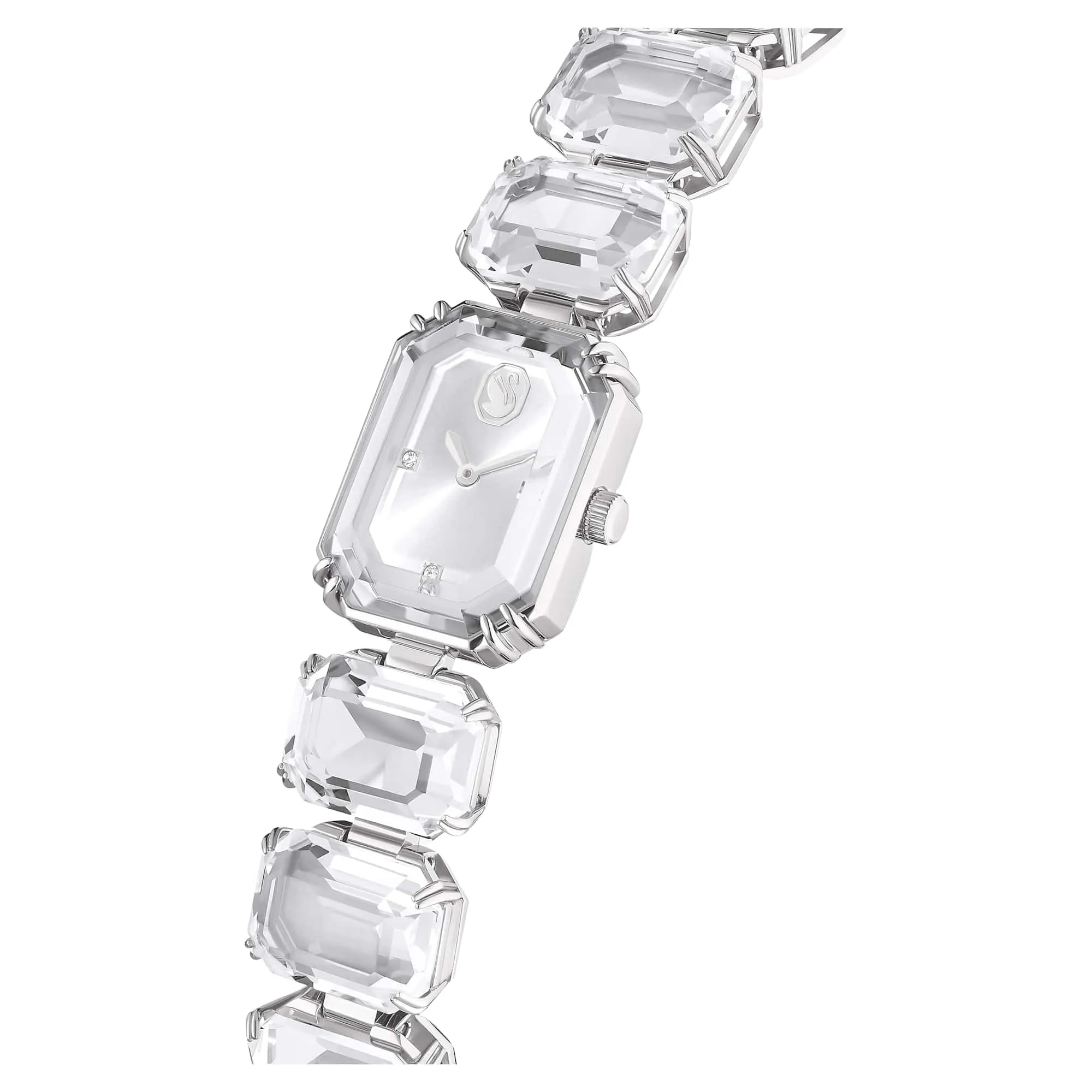 Swarovski Millenia Orologio, con CristalliSwarovski a Taglio Ottagonale, Struttura in Acciaio Inossidabile, Bianco - immagine 4
