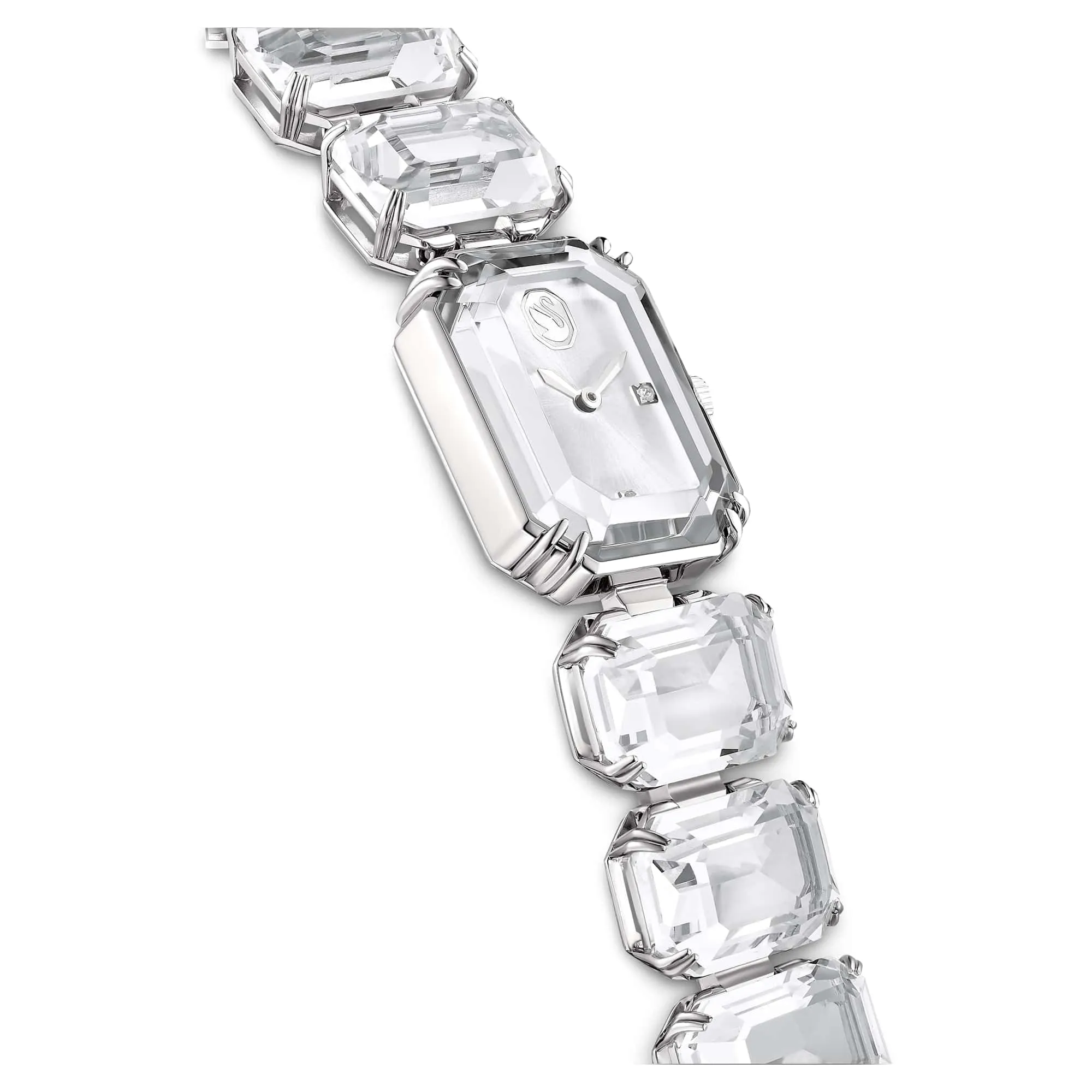 Swarovski Millenia Orologio, con CristalliSwarovski a Taglio Ottagonale, Struttura in Acciaio Inossidabile, Bianco - immagine 5