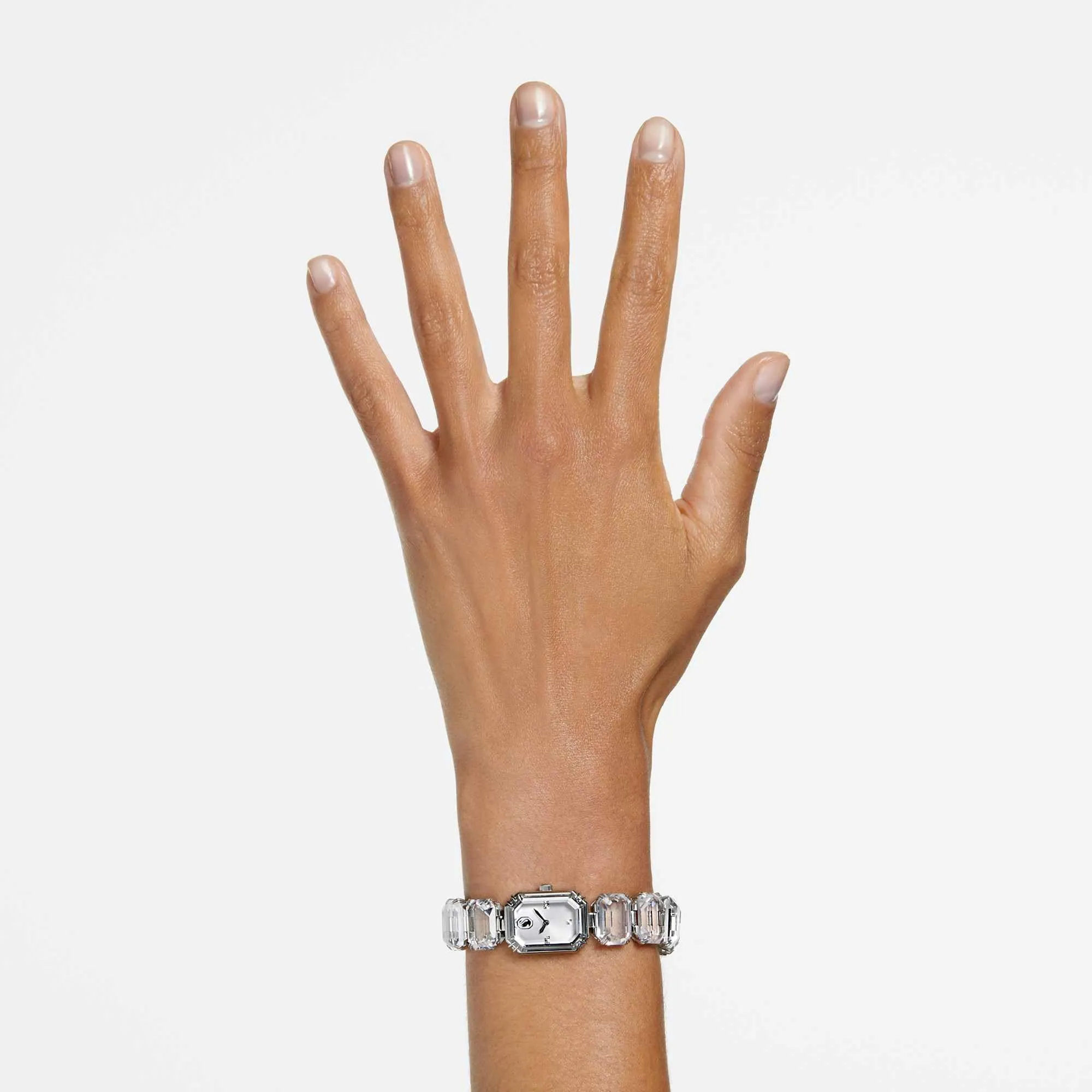 Swarovski Millenia Orologio, con CristalliSwarovski a Taglio Ottagonale, Struttura in Acciaio Inossidabile, Bianco - immagine 8