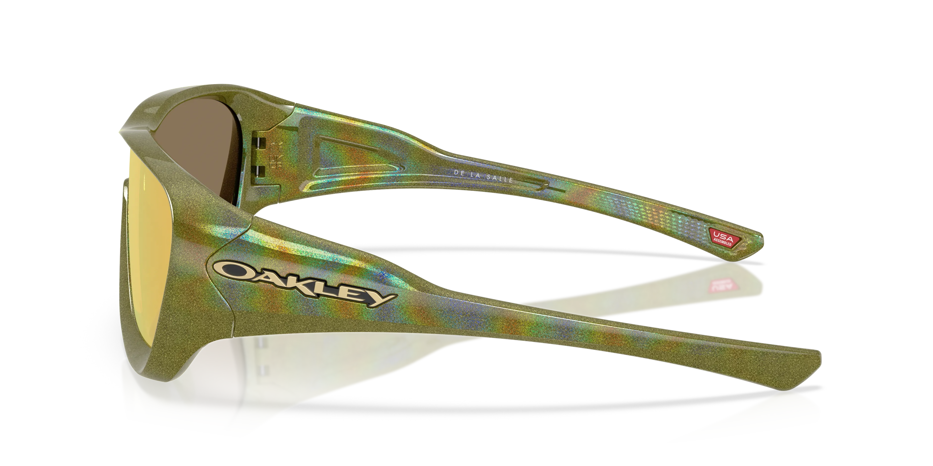 Oakley OO9493 DE LA SALLE 949305 Occhiali da sole O_Matter Verde Oro Squadrata Normale Prizm - immagine 4
