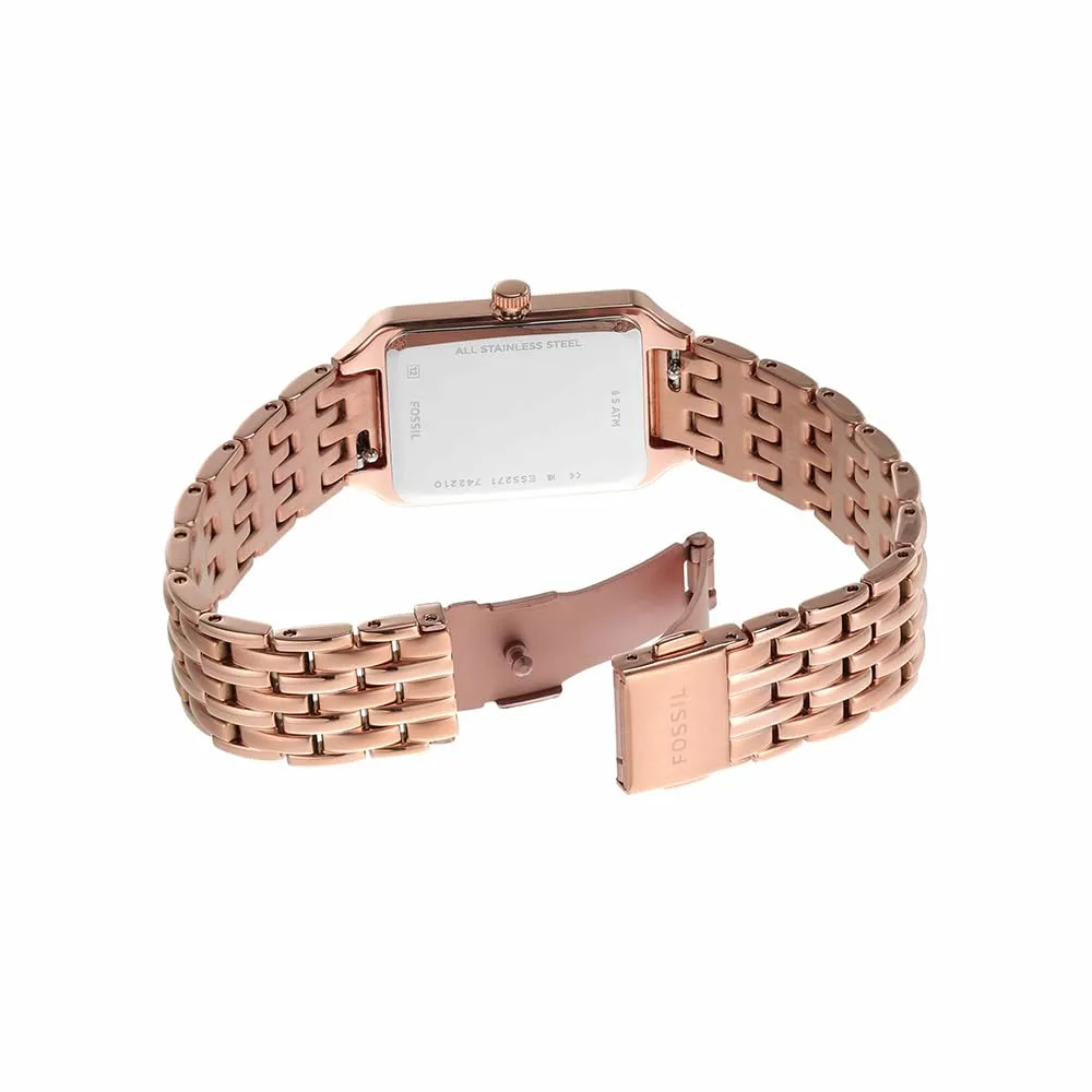 Fossil Orologio Raquel per donna, Movimento al quarzo a tre lancette con cinturino in acciaio inossidabile - immagine 4