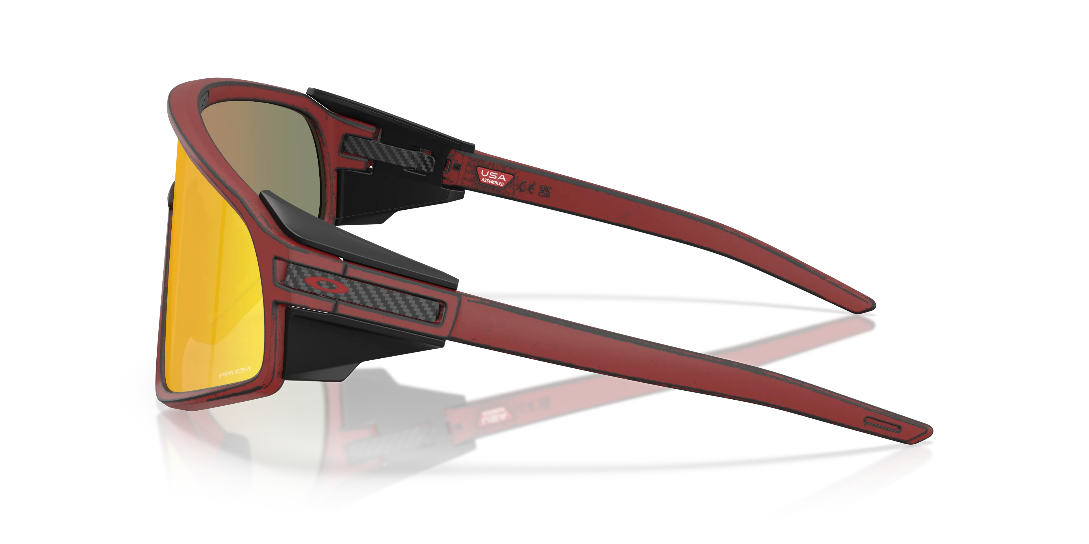 Oakley OO9404 LATCH PANEL 940423 Occhiali da sole O_Matter Rosso Rosso Maschera Normale - immagine 4