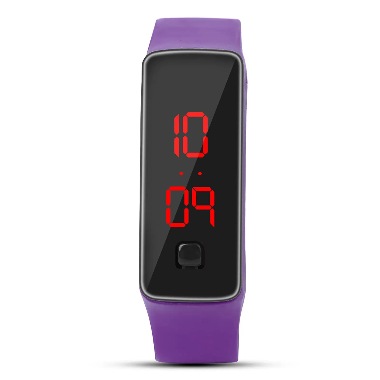 Naroote LED Orologio Digitale da Donna, Cinturino in Silicone Orologio Sportivo Digitale Quadrante 12 Ore Display Elettronico Orologio da Polso per Uomo Donna Ragazzi Studenti (Viola) - immagine 2