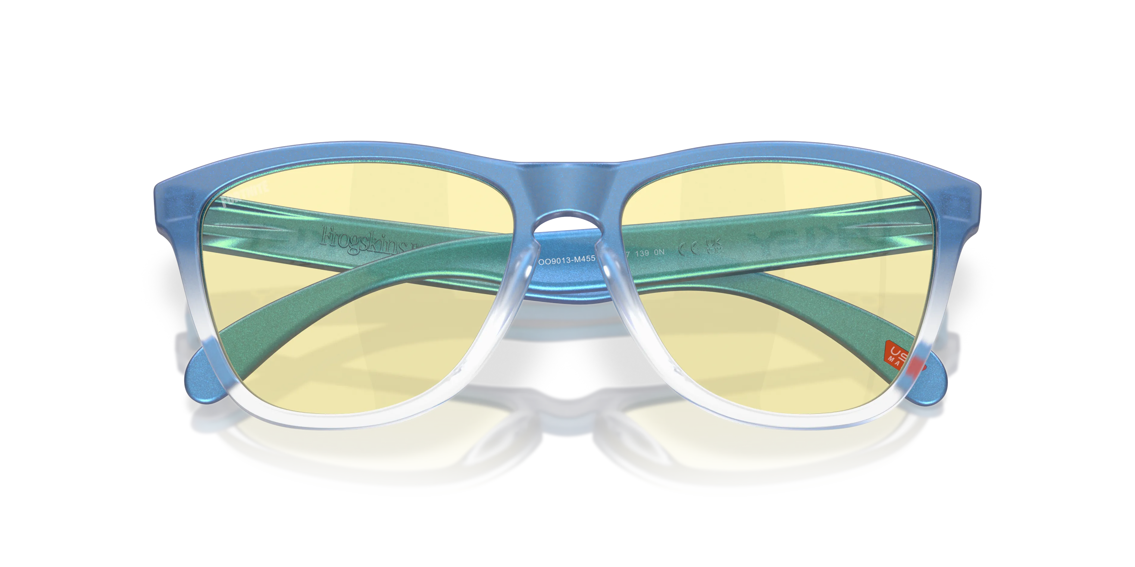 Oakley OO9013 FROGSKINS 9013M4 Occhiali da sole O_Matter Blu Squadrata Normale - immagine 2