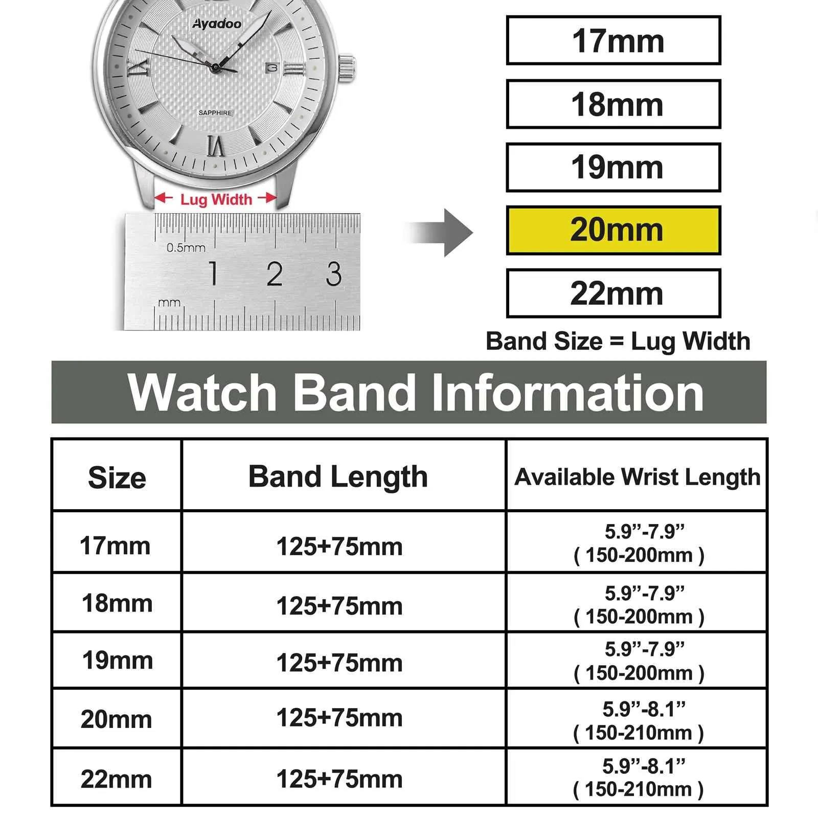 Ayadoo 22mm marrone scuro genuino cinturino in pelle, rilasciare rapidamente primavera Bar Band per le donne uomini - immagine 6