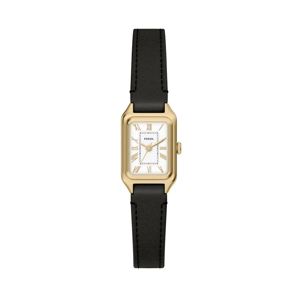 Fossil Raquel - Orologio da donna al quarzo, movimento a tre lancette con cinturino in acciaio inox, Oro Pallido Francese, 18MM, Cinturino - immagine 1