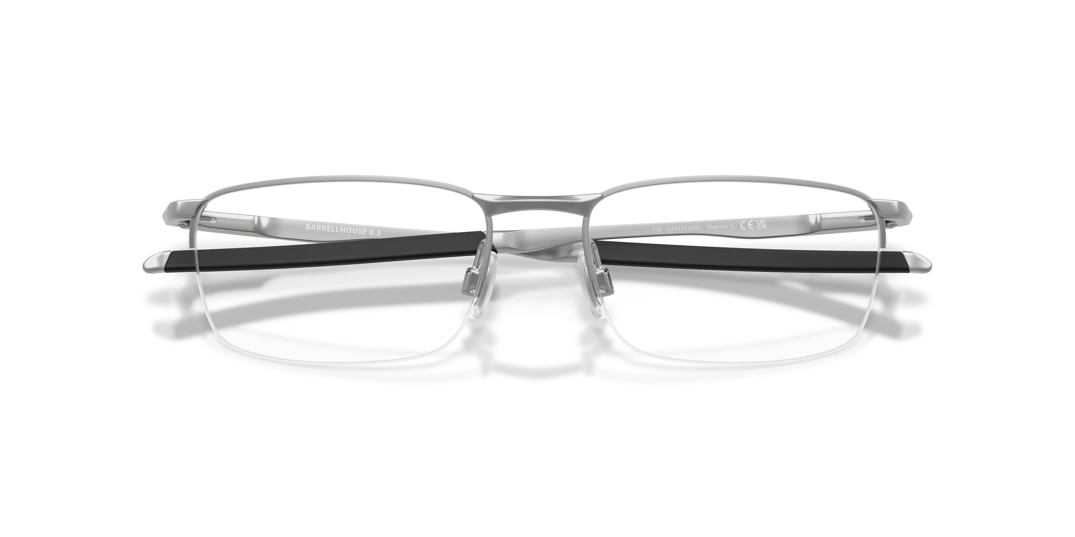 Oakley OX3174 BARRELHOUSE 0.5 317407 Montature da vista Metallo Grigio Squadrata Normale - immagine 2